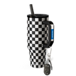 Thicc Buddy 40 | Black & White Checkered