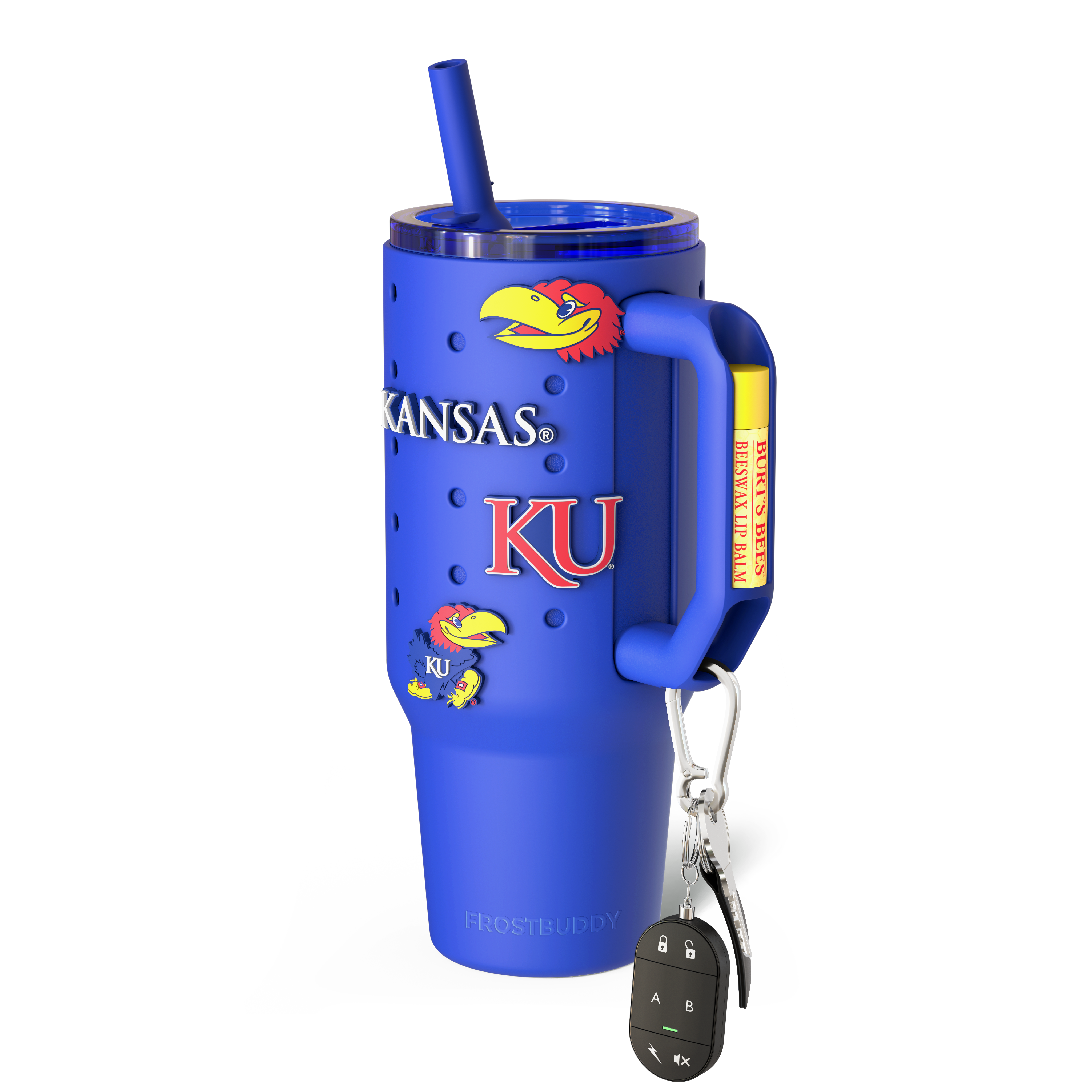 Thicc Buddy 40oz | Kansas Jayhawks | Skin + Budz Bundle
