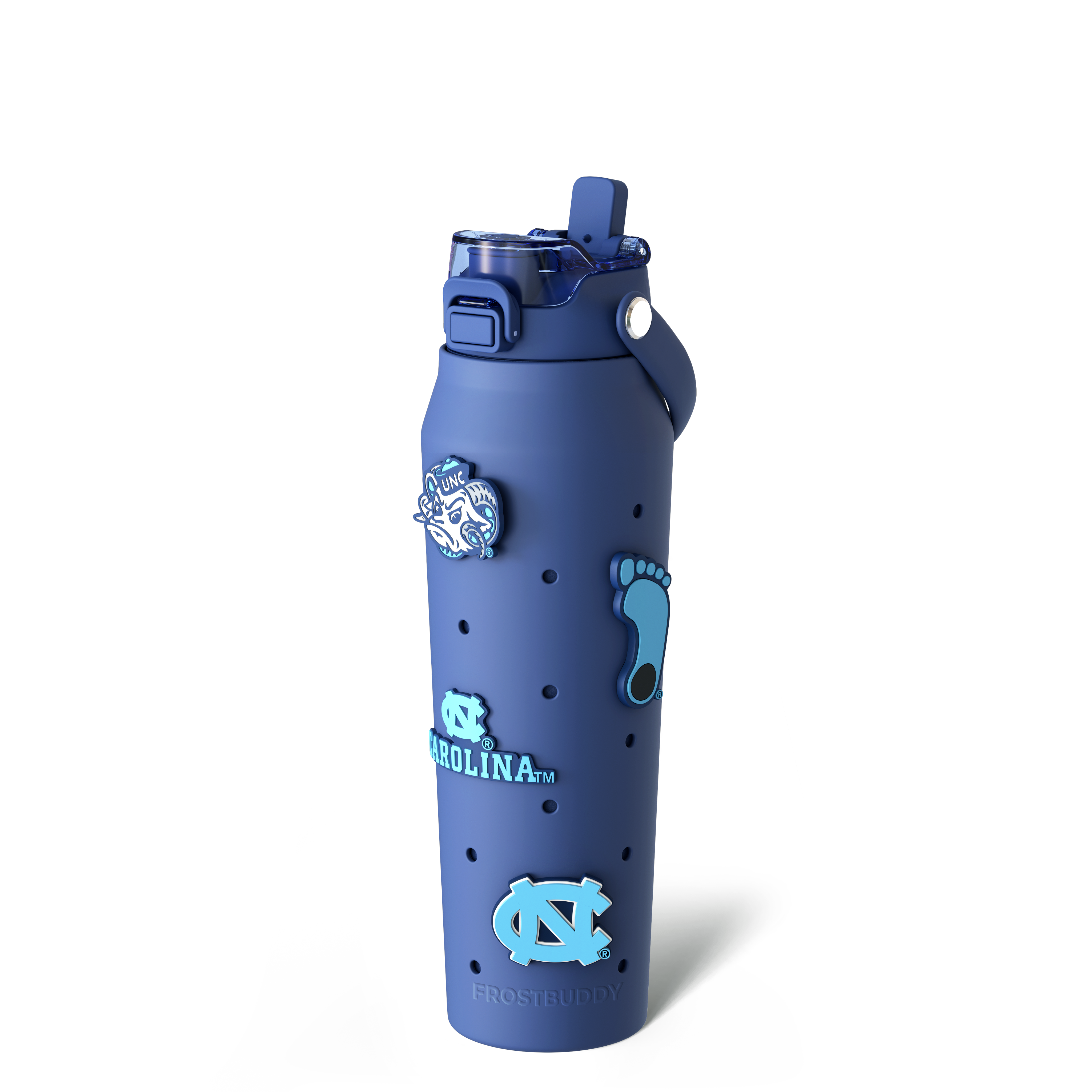 Bottle Buddy 32oz | UNC Tarheels | Skin + Budz Bundle