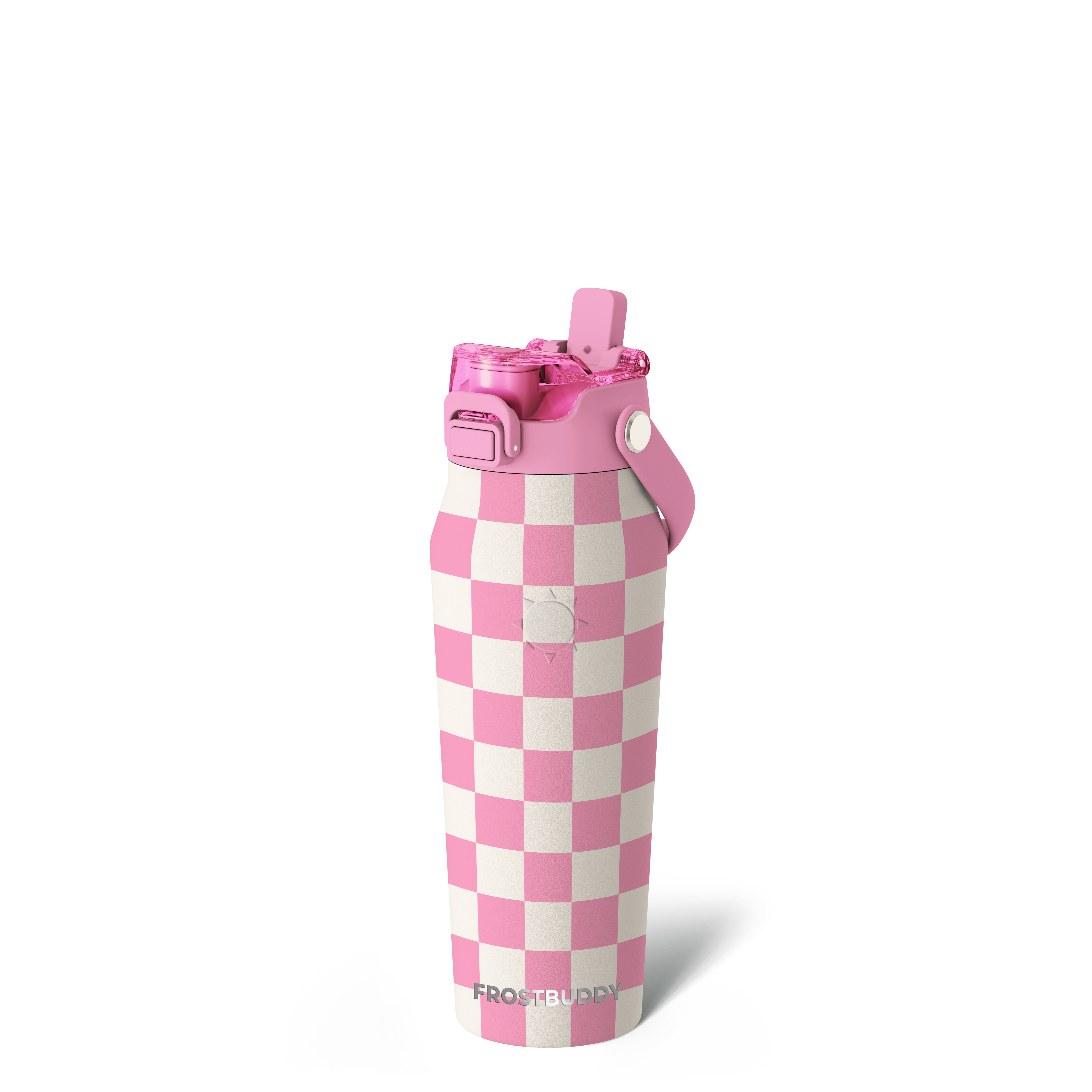 Bottle Buddy 24oz | Pink Checkered