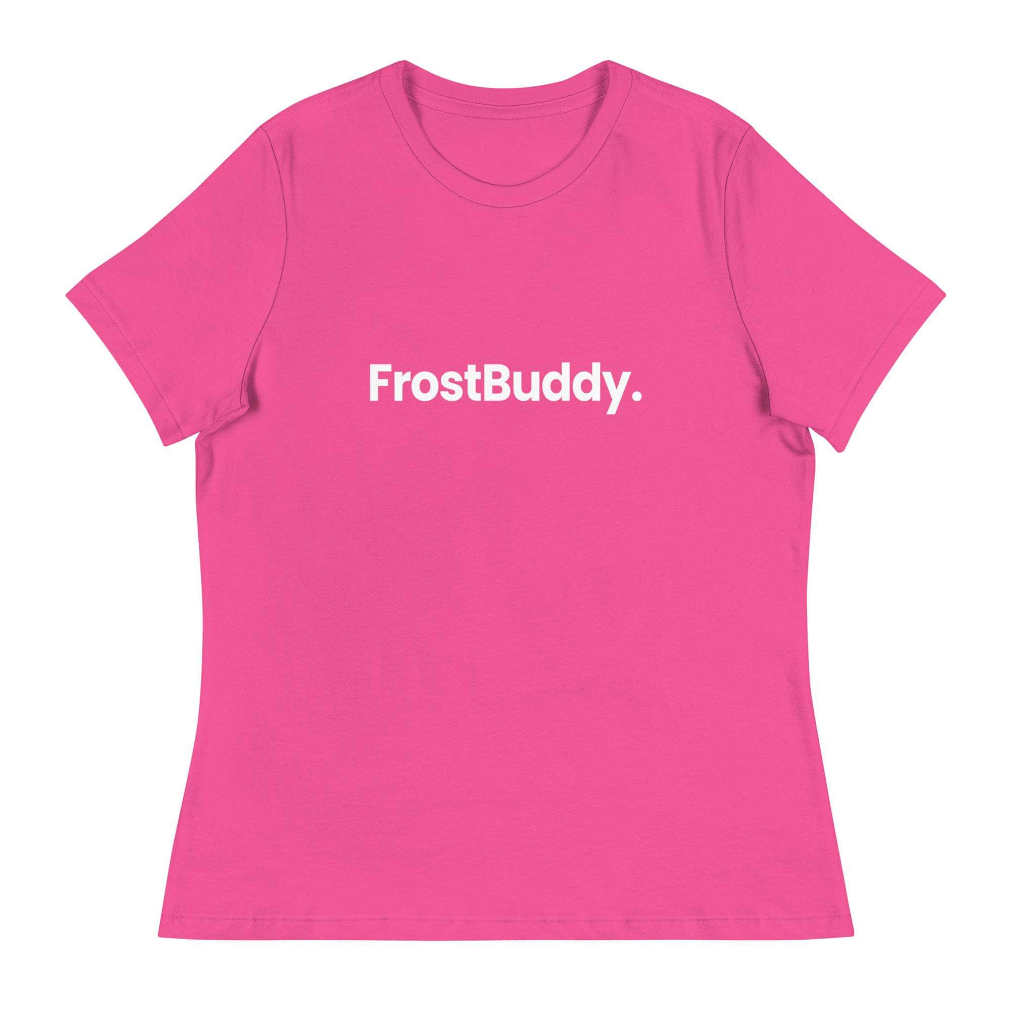 Frost Buddy  Berry / L Logo Women's Relaxed T-Shirt