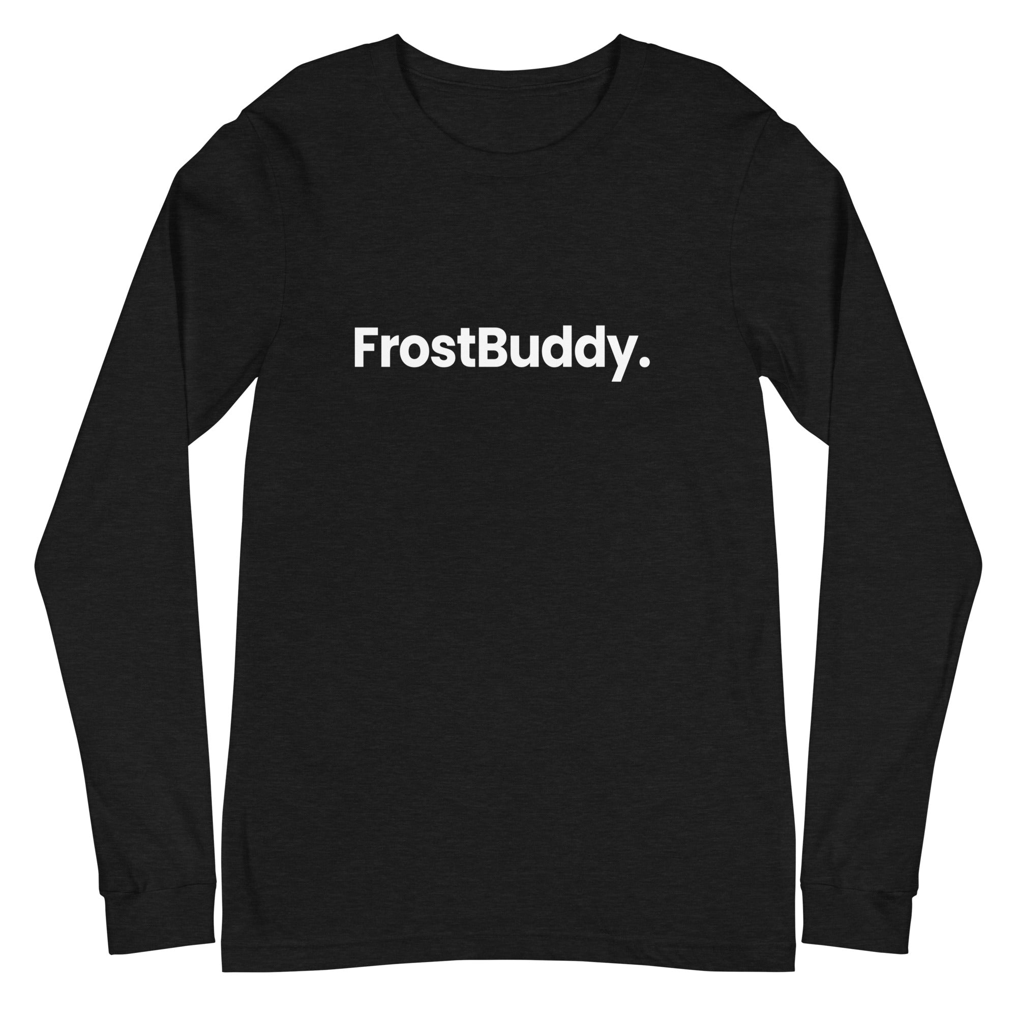 Frost Buddy  Black Heather / XS Logo Unisex Long Sleeve T-Shirt