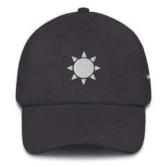 Frost Buddy Dark Grey Sun Dad Hat #color_dark grey