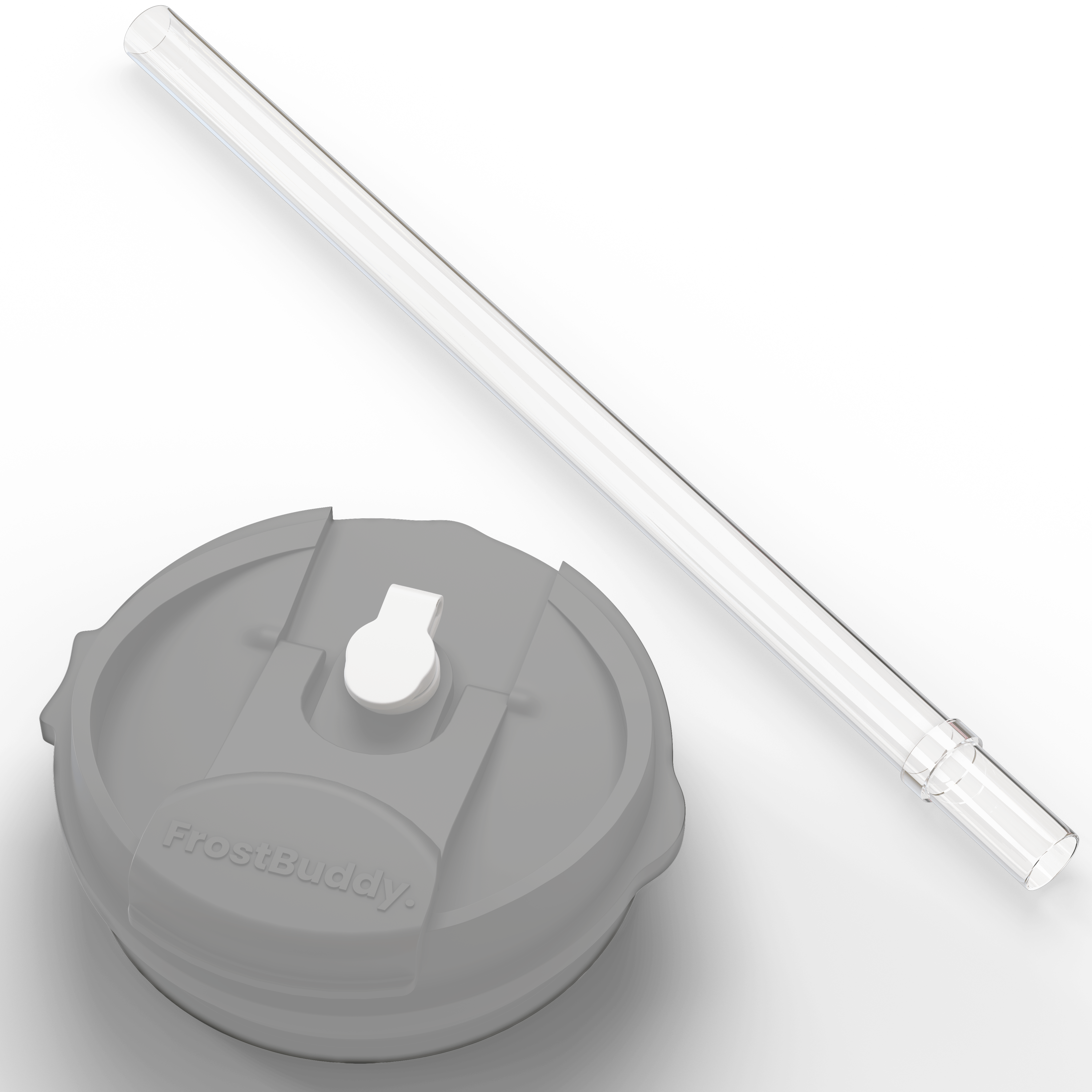 Frost Buddy Wholesale Chunky Glitter To-Go Buddy Lid #color_grey