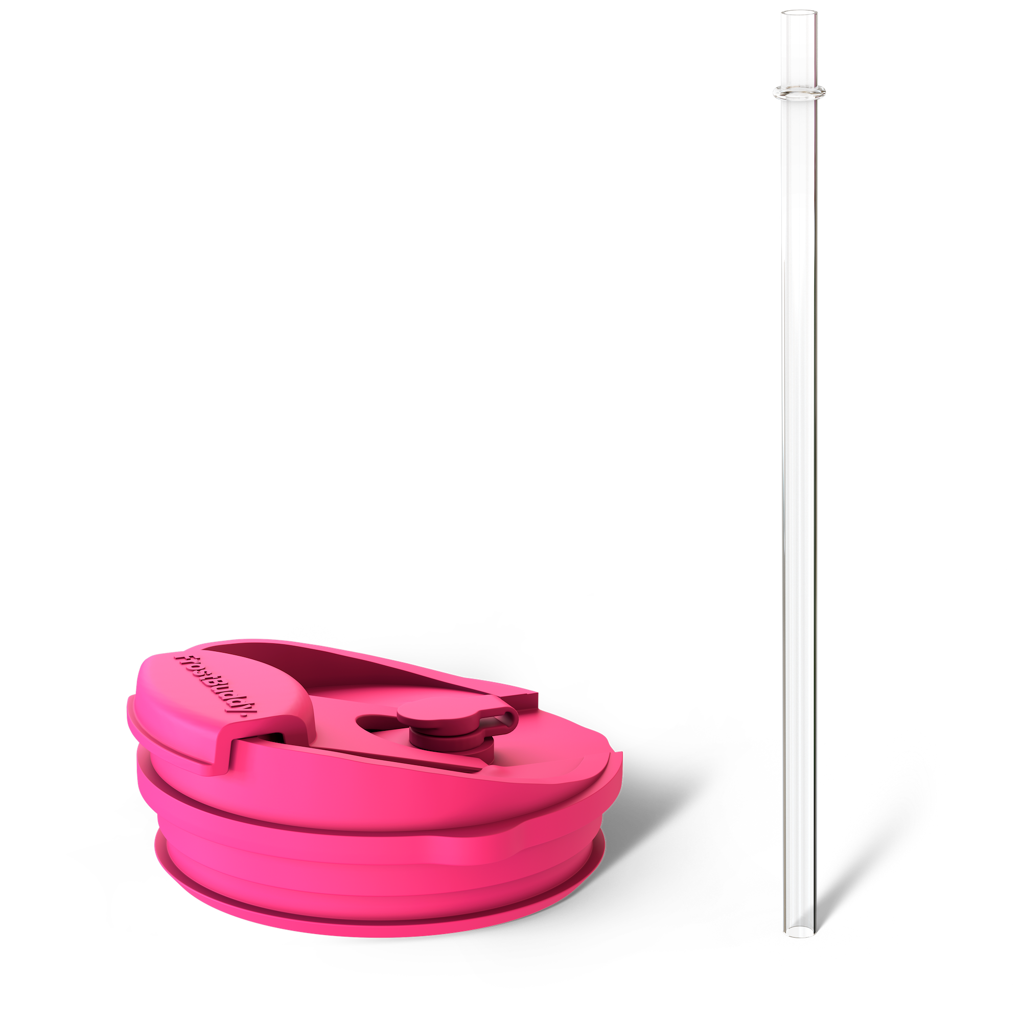 Frost Buddy Wholesale Neon Pink To-Go Buddy Lid #color_neon pink