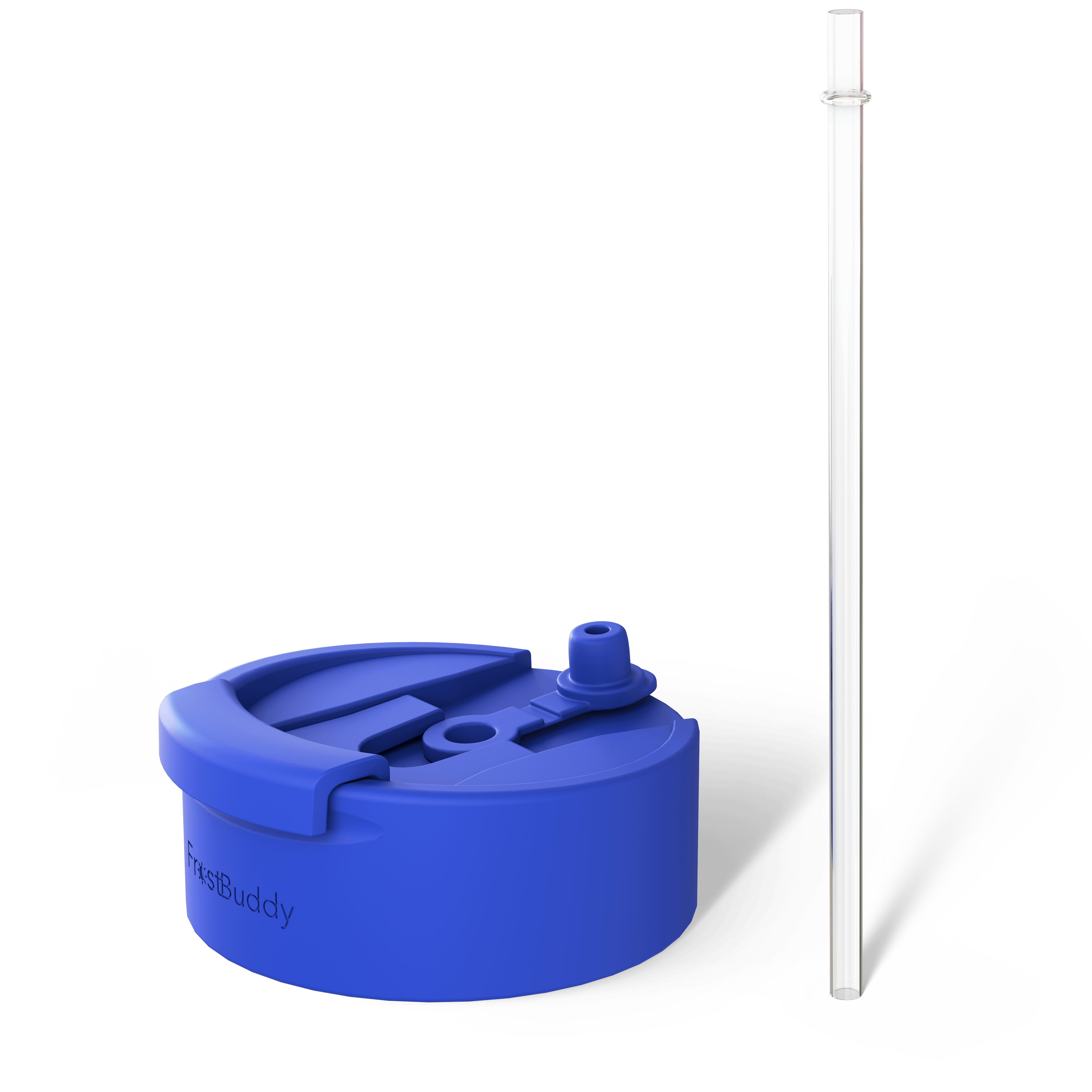 George Gu Royal Blue Universal Buddy Drinking Lid with Straw #color_royal blue