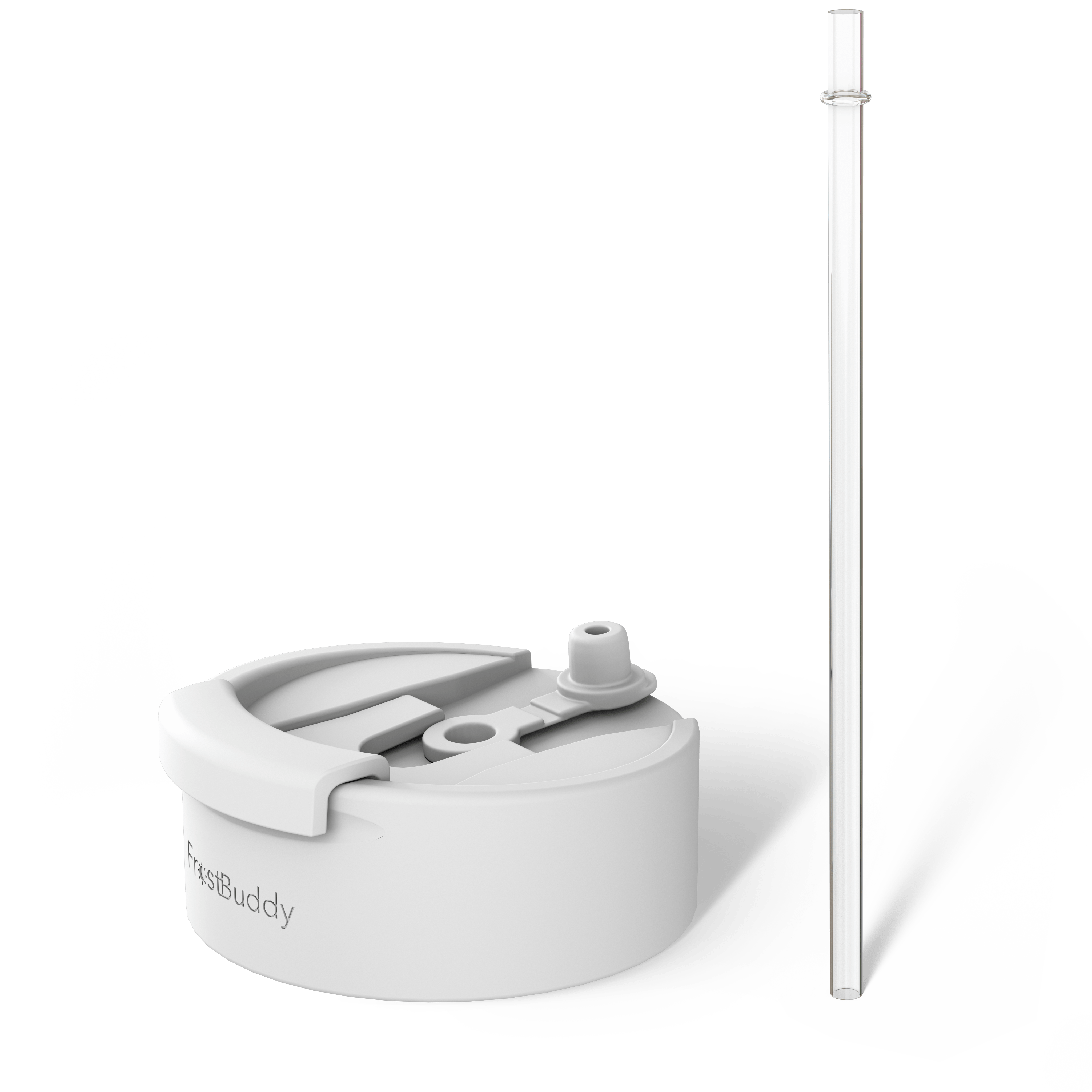 George Gu White Universal Buddy Drinking Lid with Straw #color_copper kiss