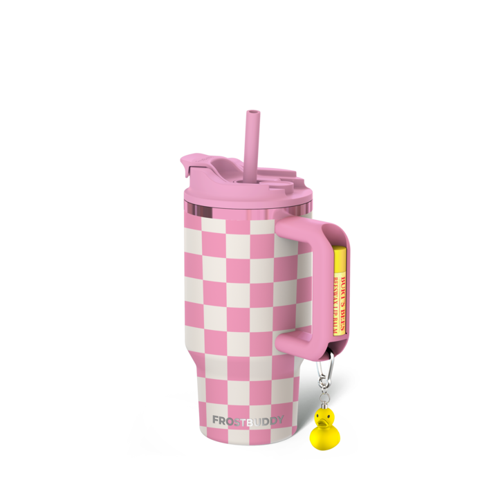 Thicc Buddy 16oz | Pink Checkered
