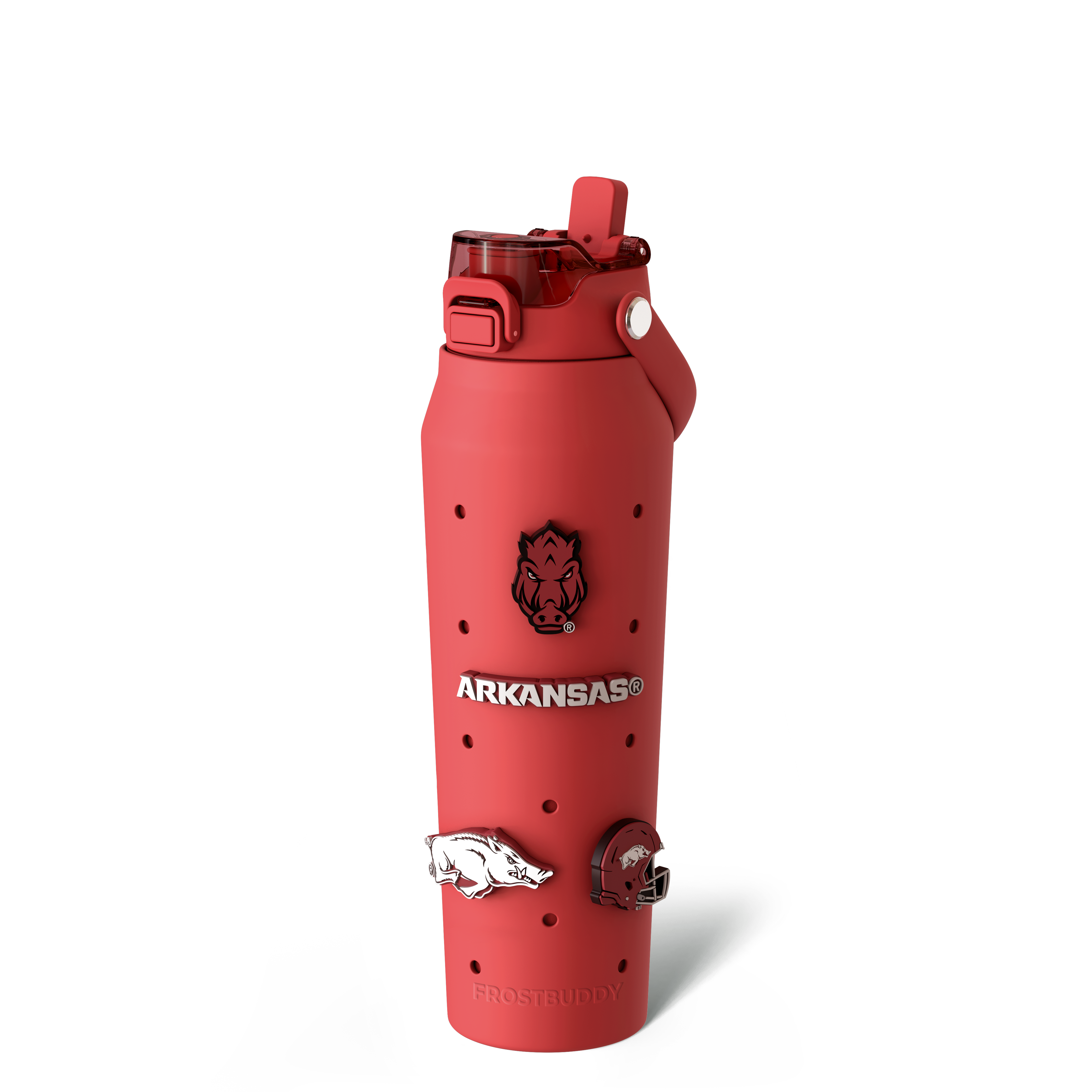 Bottle Buddy 32oz | Arkansas Razorbacks | Skin + Budz Bundle