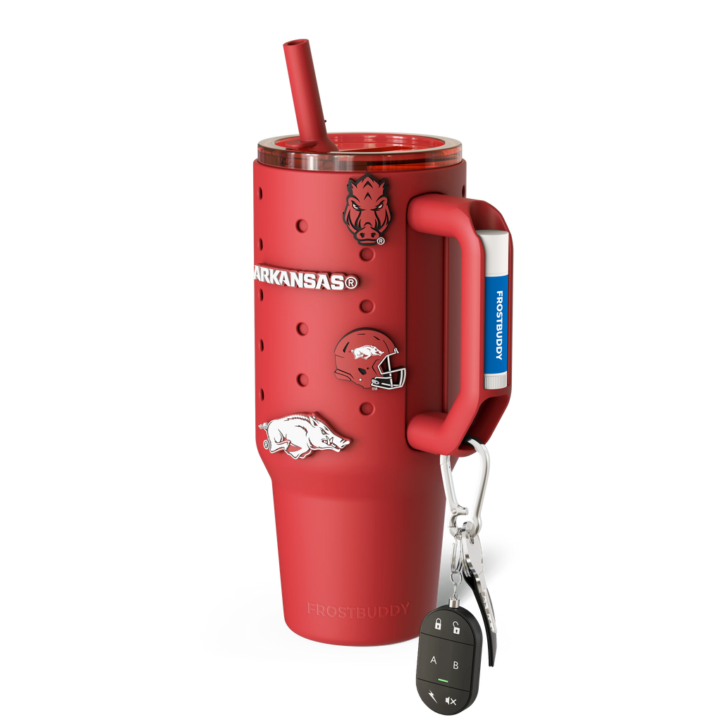 Thicc Buddy 40oz | Arkansas Razorbacks | Skin + Budz Bundle