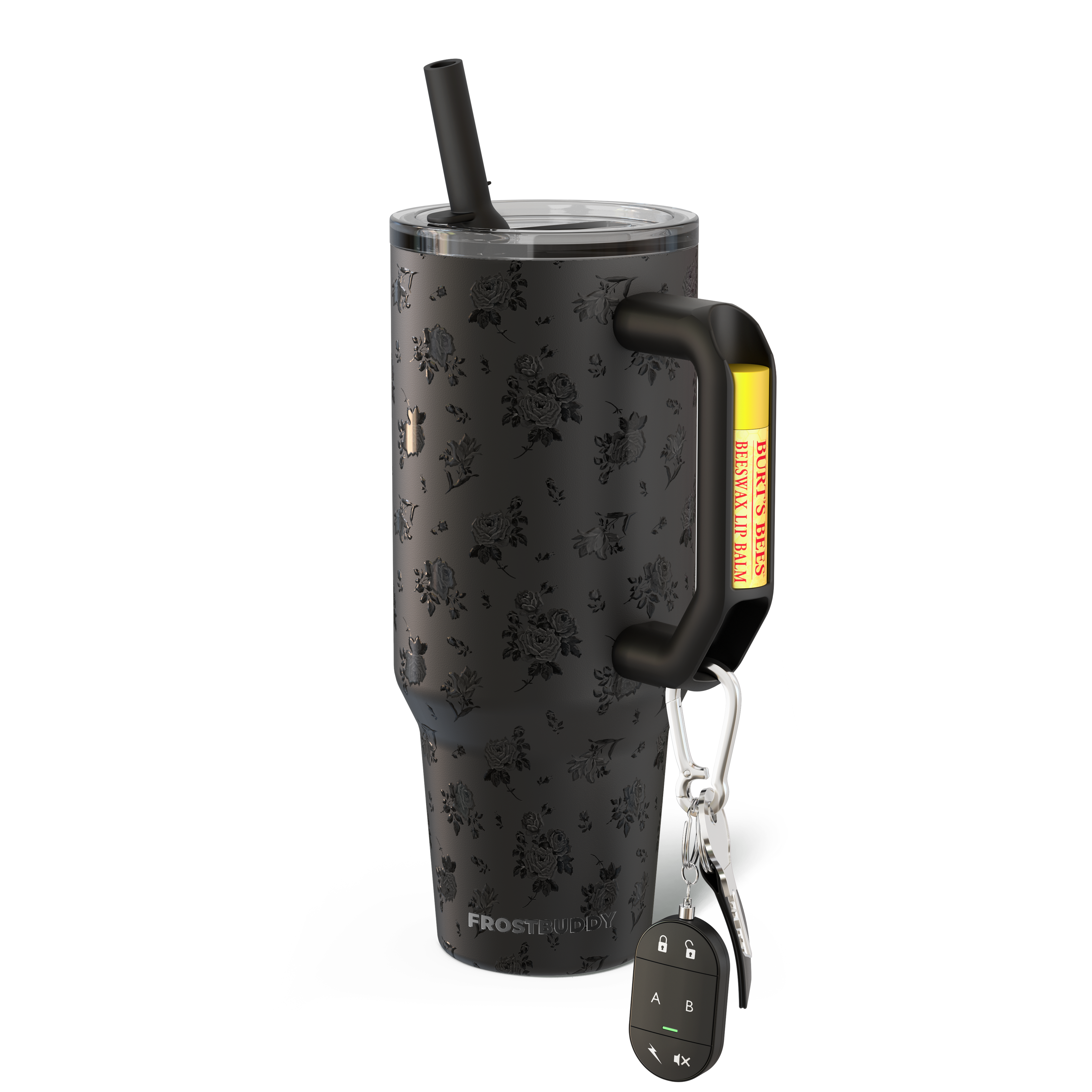 Thicc Buddy 40oz | Black Floral