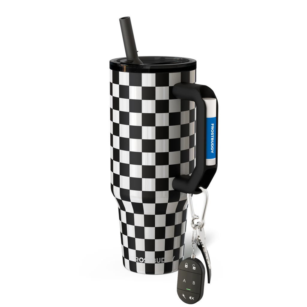 Thicc Buddy 40 | Black & White Checkered