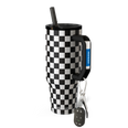 Thicc Buddy 40 | Black & White Checkered