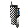 Thicc Buddy 40 | Black & White Checkered