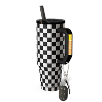 Thicc Buddy 40 | Black & White Checkered