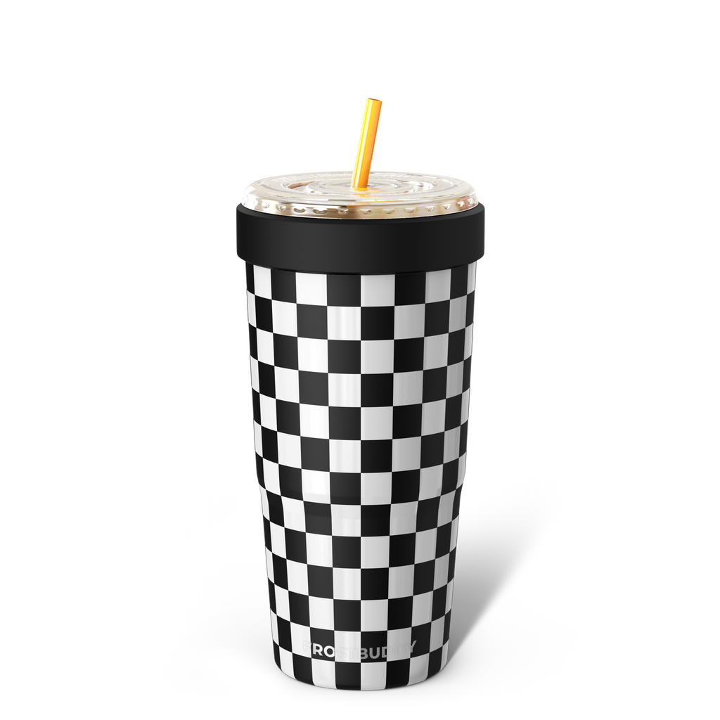 To-Go Buddy | Black & White Checkered