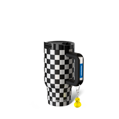 Thicc Buddy 16oz | Black & White Checkered
