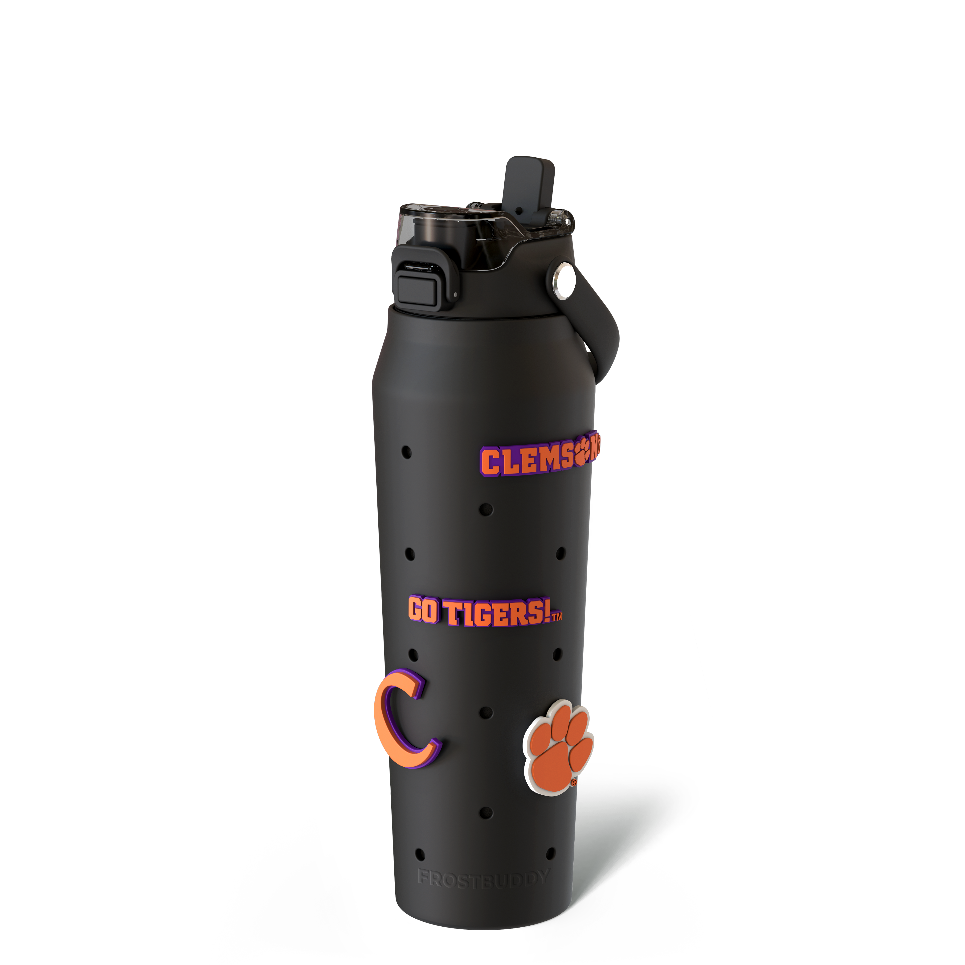 Bottle Buddy 32oz | Clemson Tigers | Skin + Budz Bundle