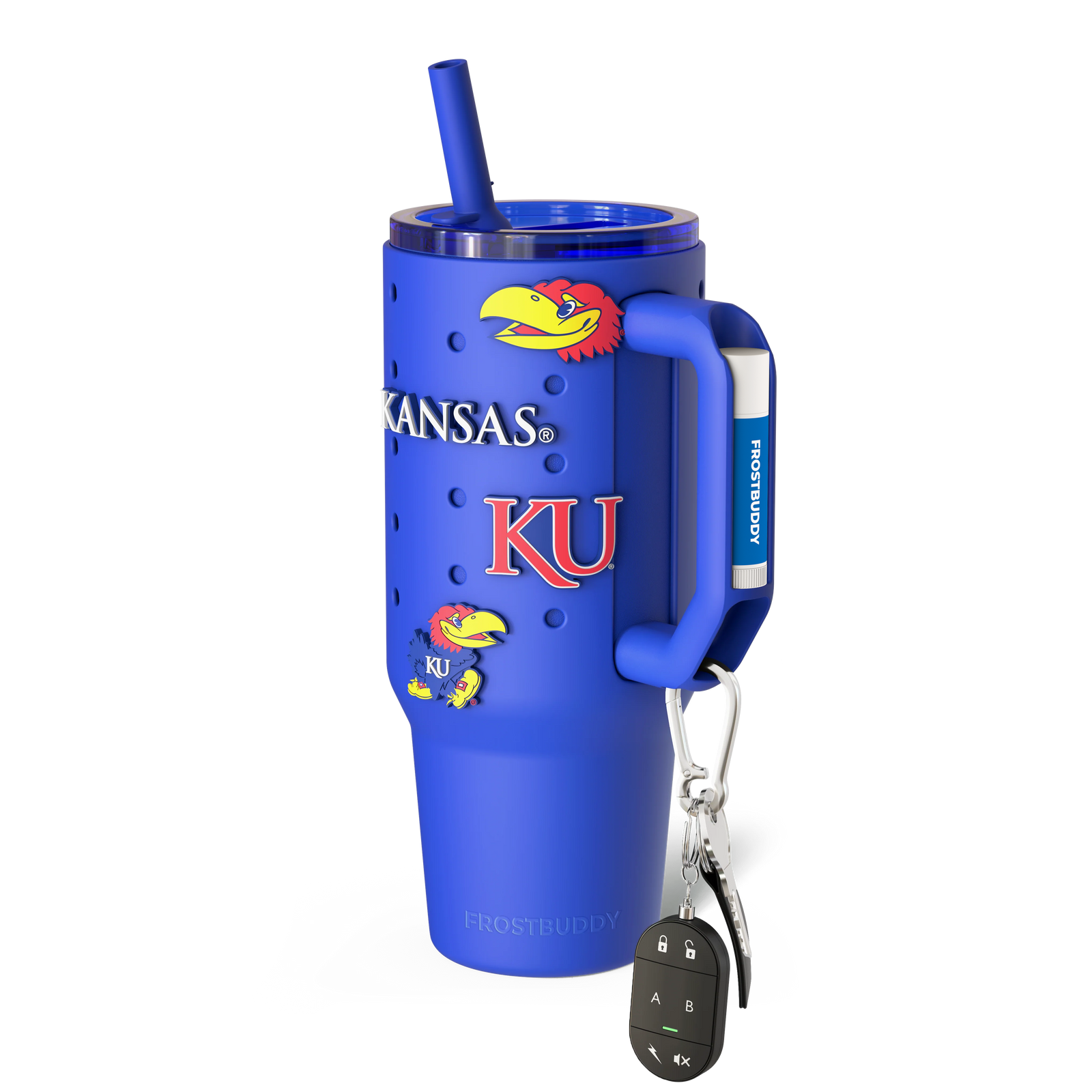 Thicc Buddy 40oz | Kansas Jayhawks | Skin + Budz Bundle