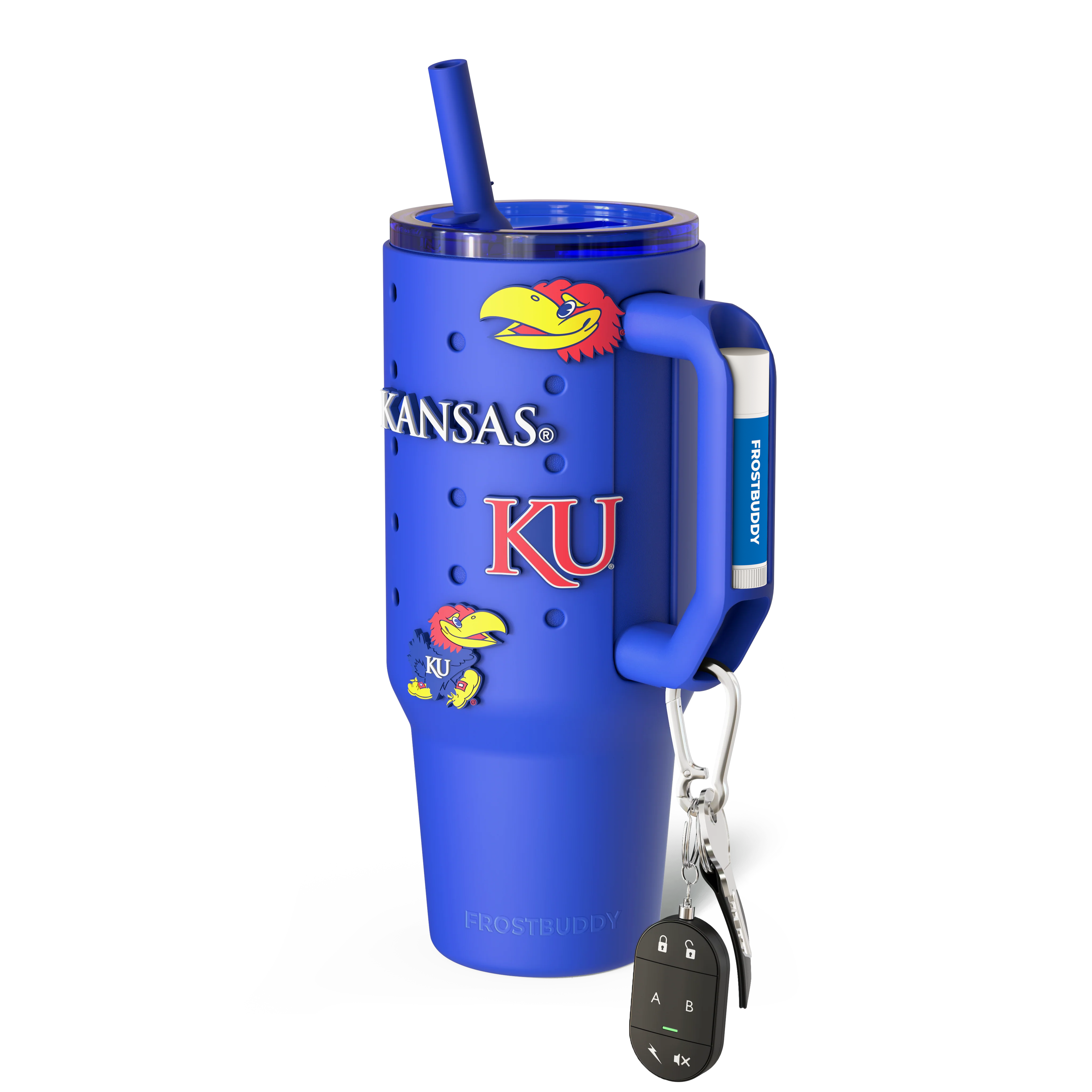 Thicc Buddy 40oz | Kansas Jayhawks | Skin + Budz Bundle