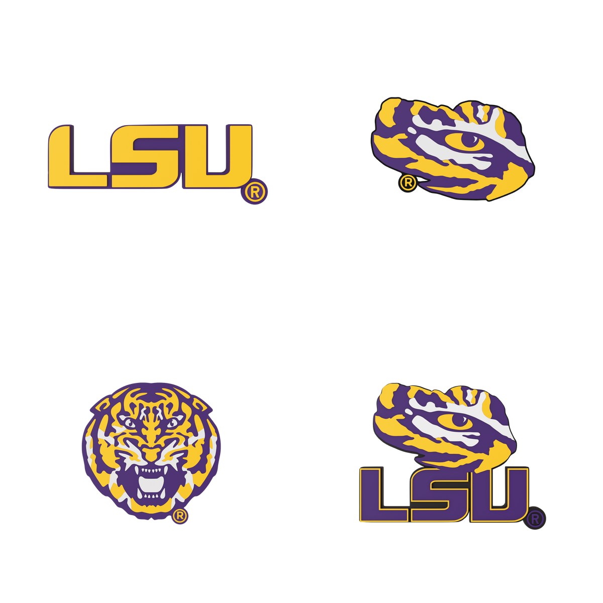 Lsu Address Labels Budz | LSU Tigers | 4-Pack Bundle – Frost Buddy