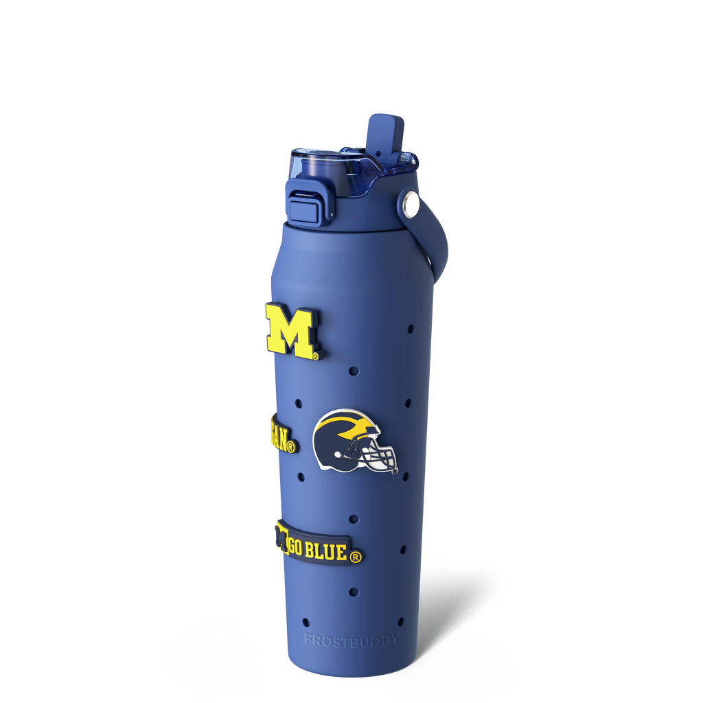 Bottle Buddy 32oz | Michigan Wolverines | Skin + Budz Bundle
