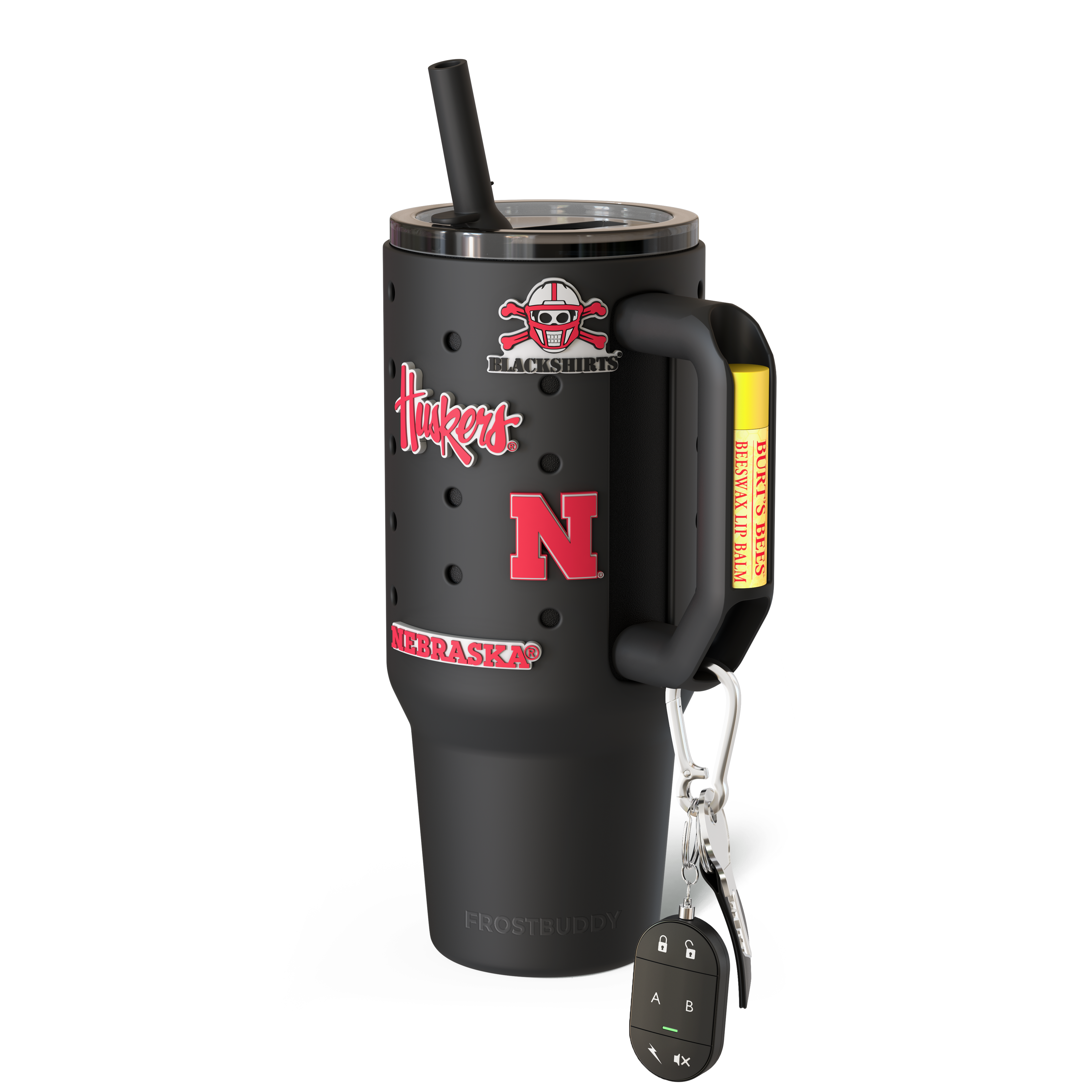 Thicc Buddy 40oz | Nebraska Cornhuskers | Skin + Budz Bundle
