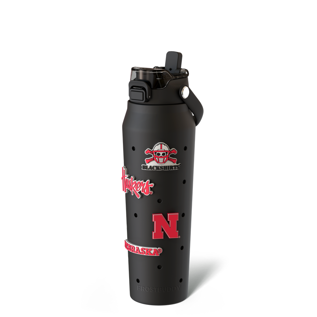Bottle Buddy 32oz | Nebraska Cornhuskers | Skin + Budz Bundle