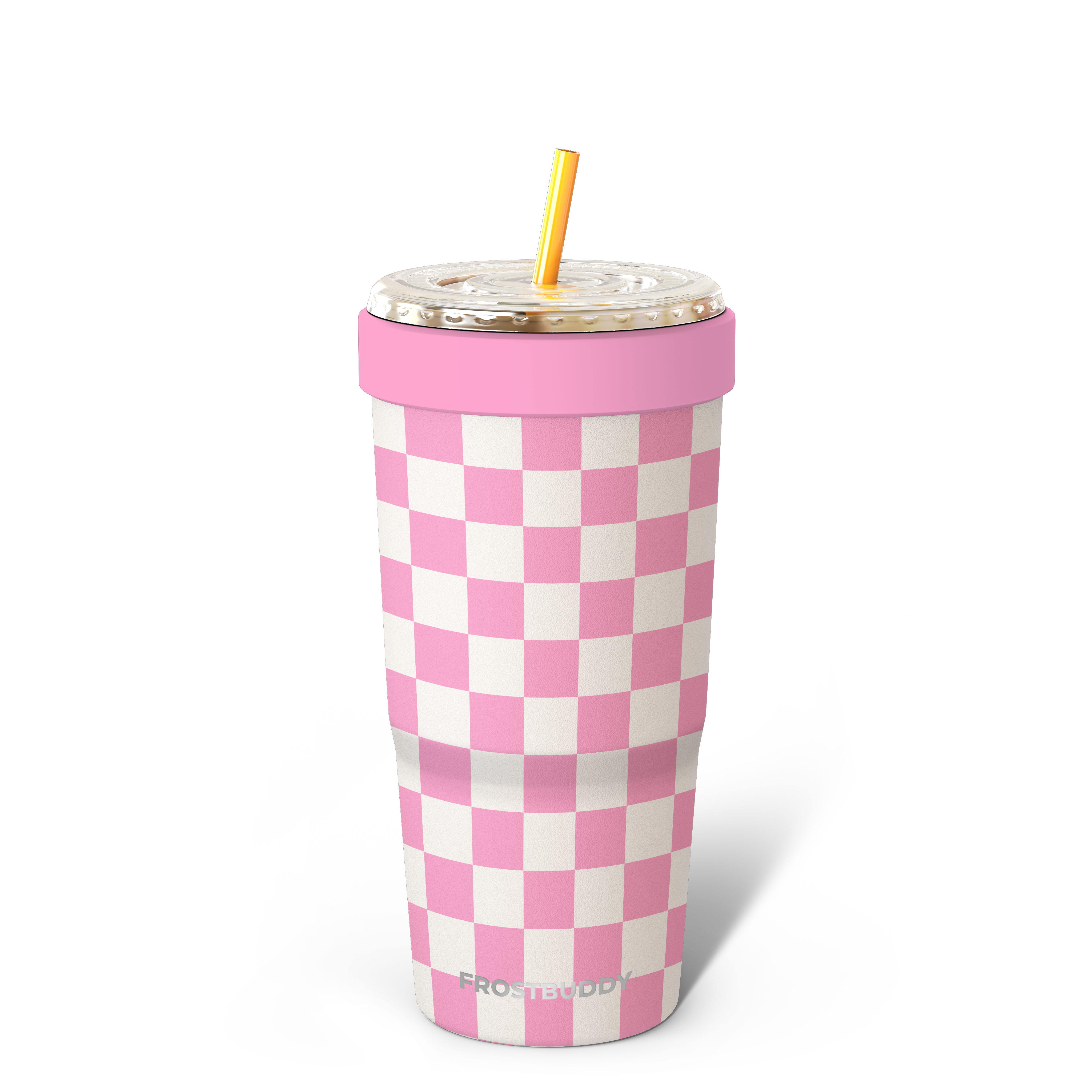 To-Go Buddy | Pink Checkered