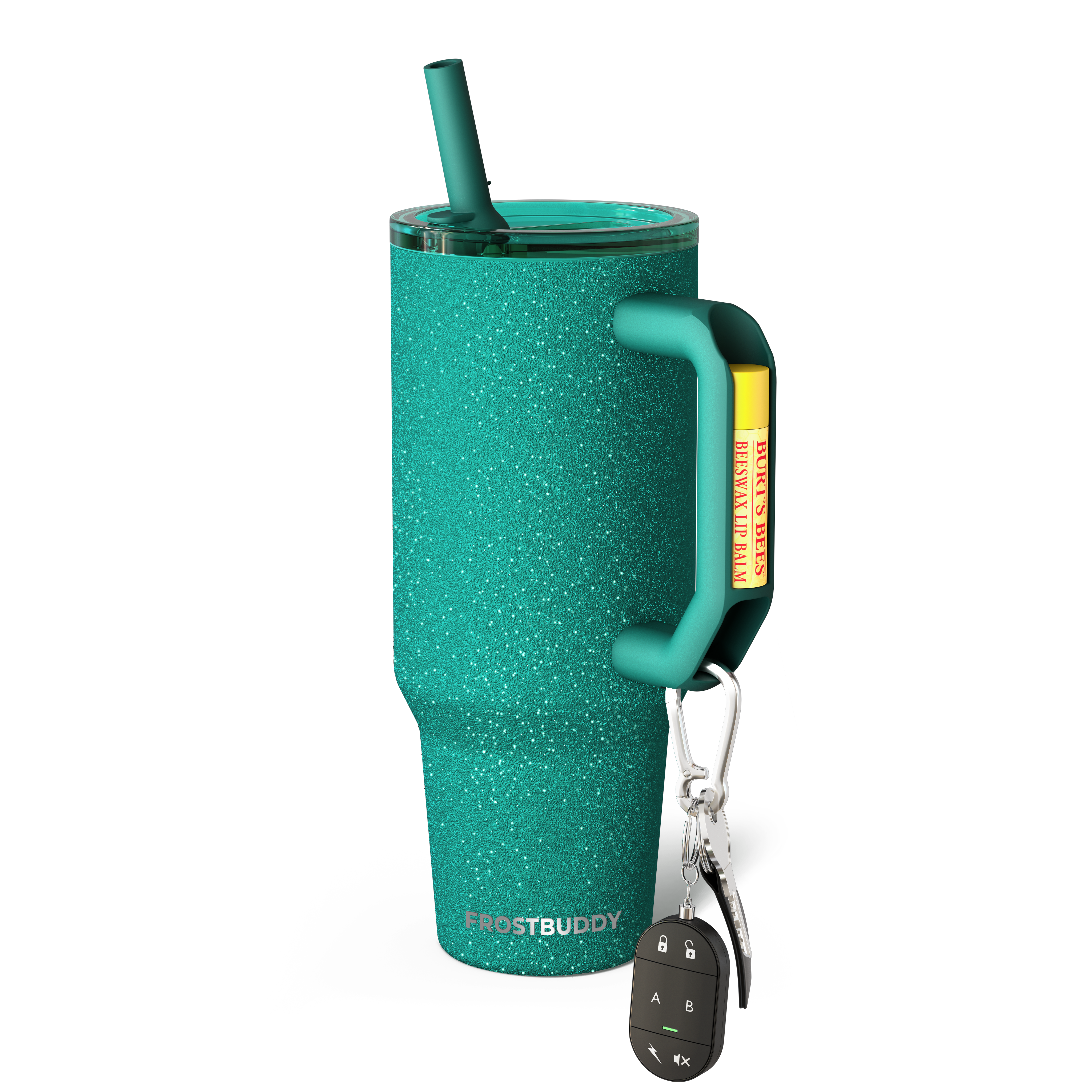 Thicc Buddy 40oz | Teal Glitz