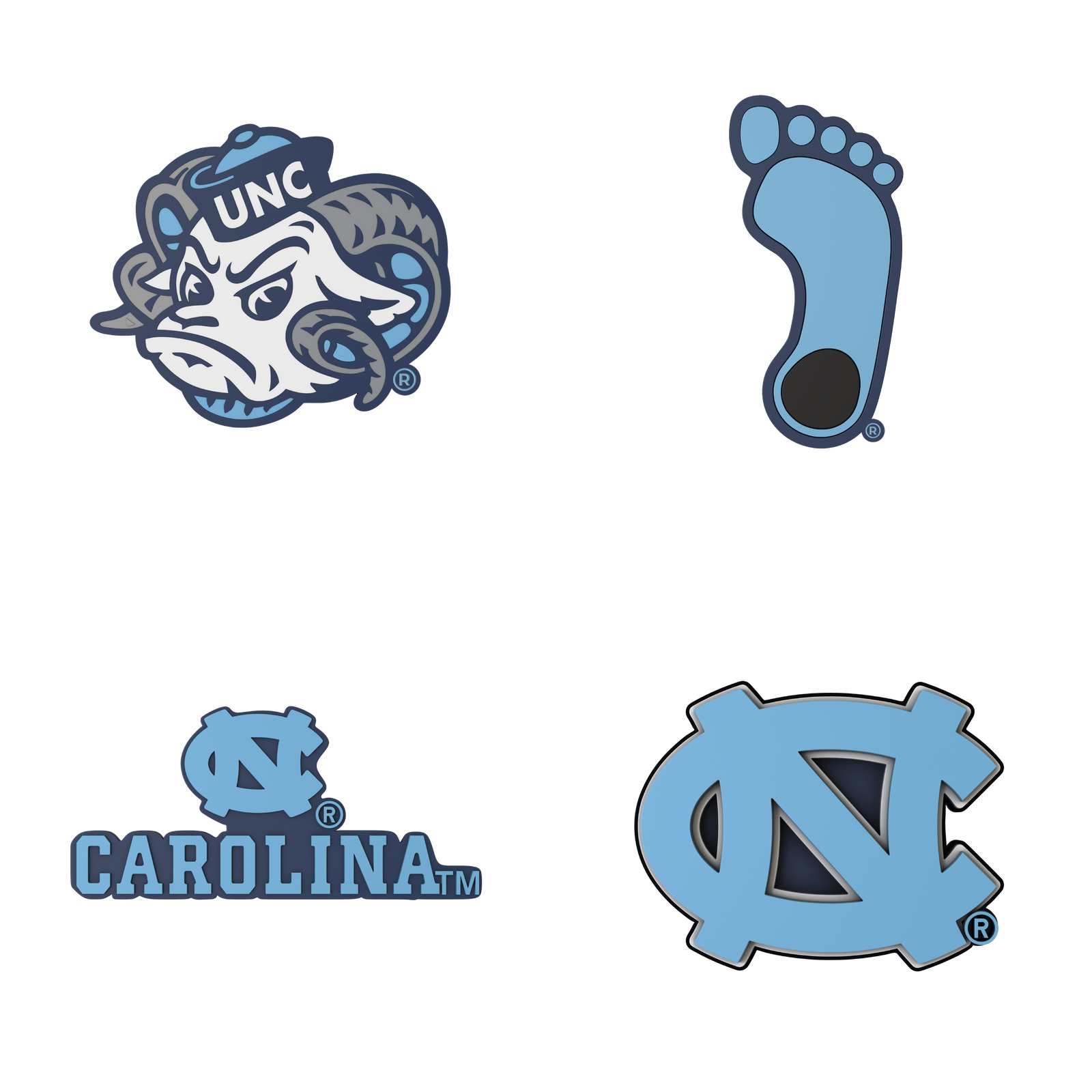 Budz | UNC Tarheels | 4-Pack Bundle