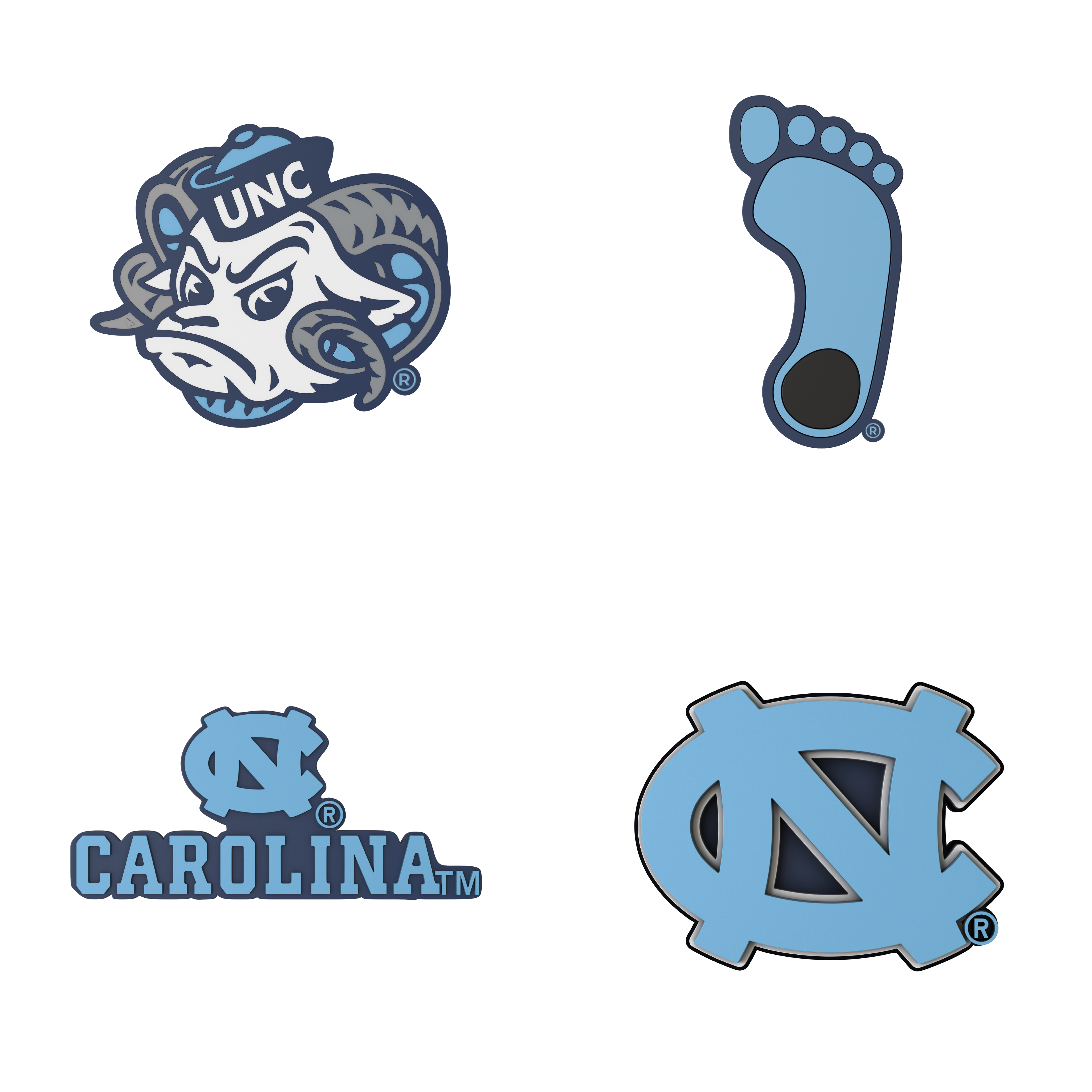 Budz | UNC Tarheels | 4-Pack Bundle