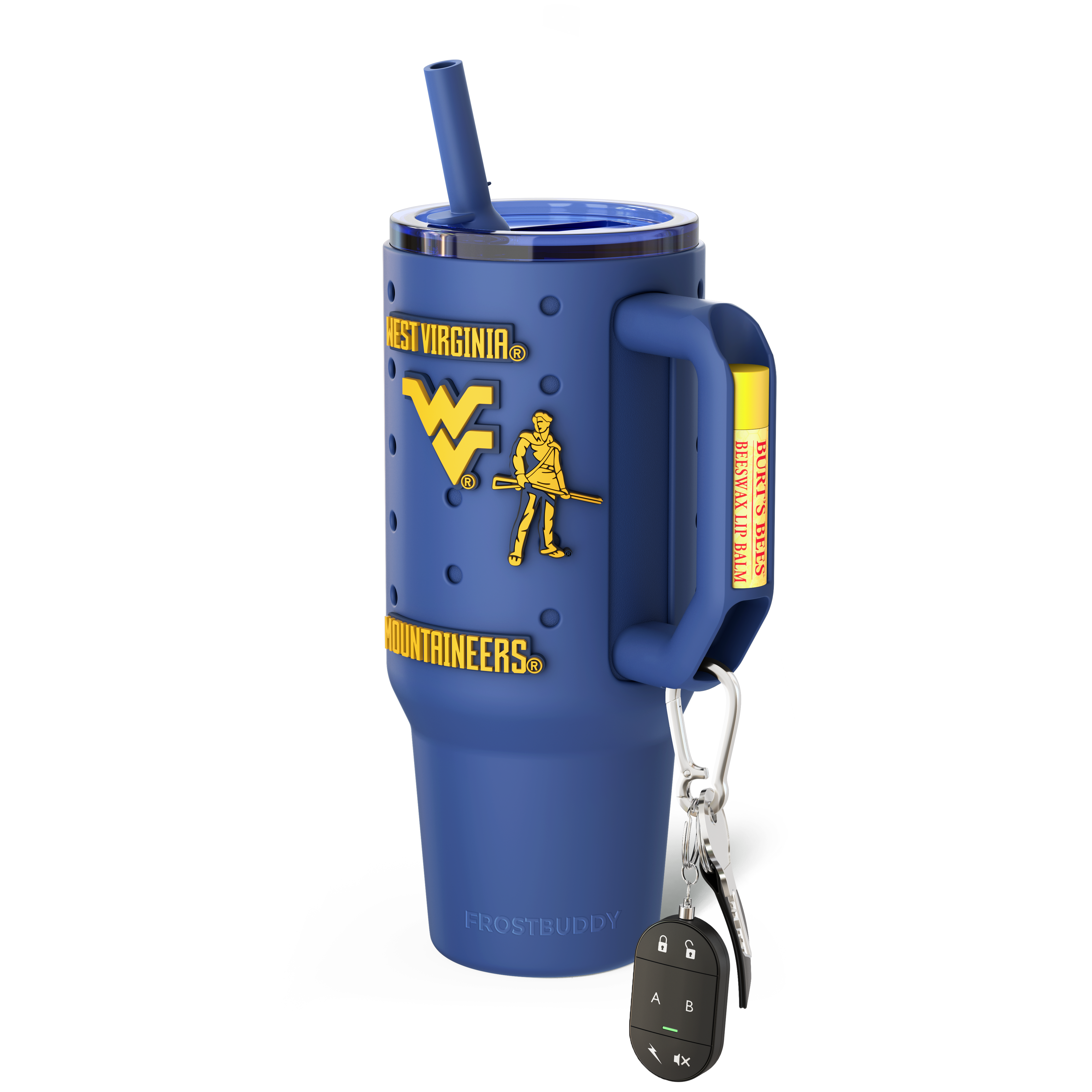 Thicc Buddy 40oz | West Virginia Mountaineers | Skin + Budz Bundle