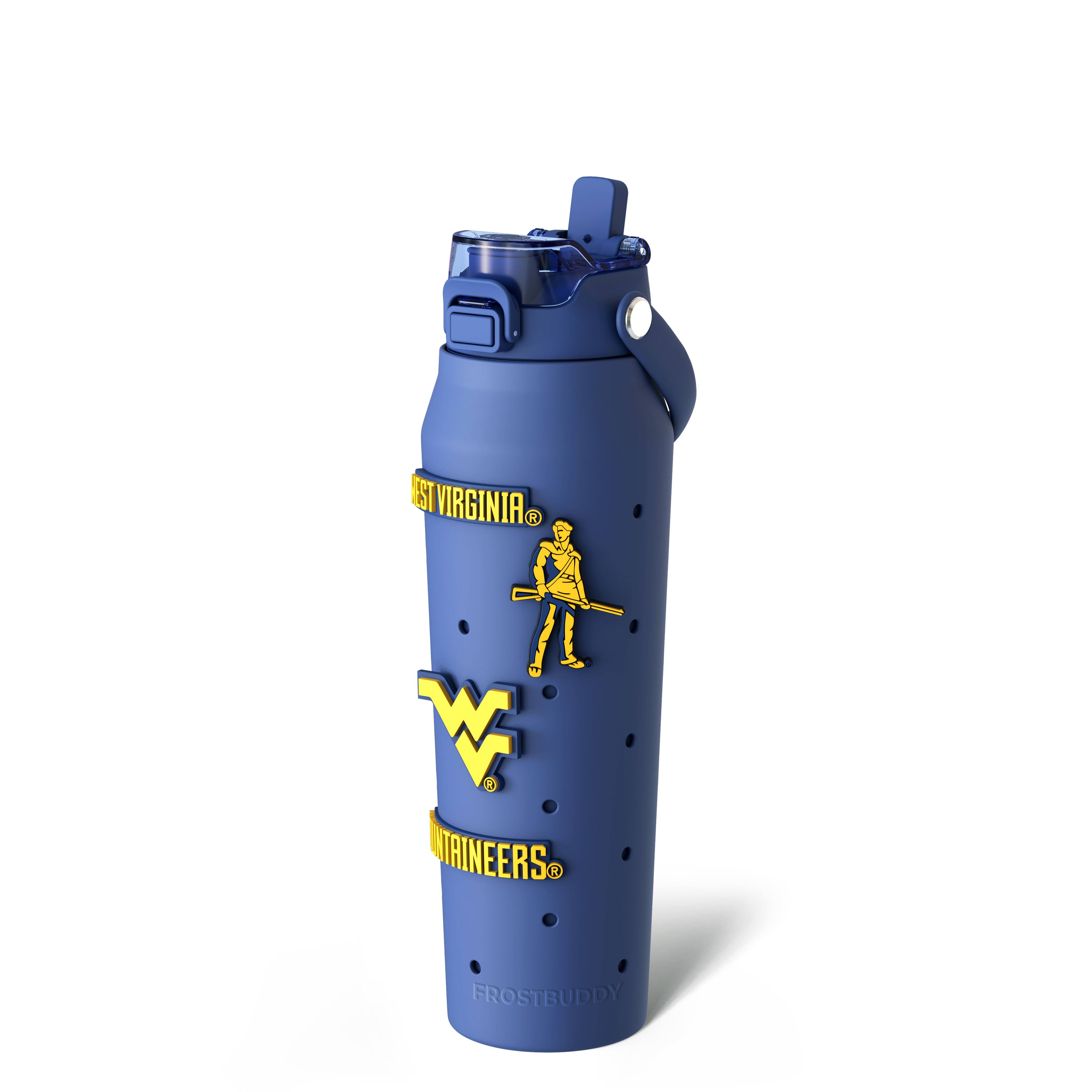 Bottle Buddy 32oz | West Virginia Mountaineers | Skin + Budz Bundle