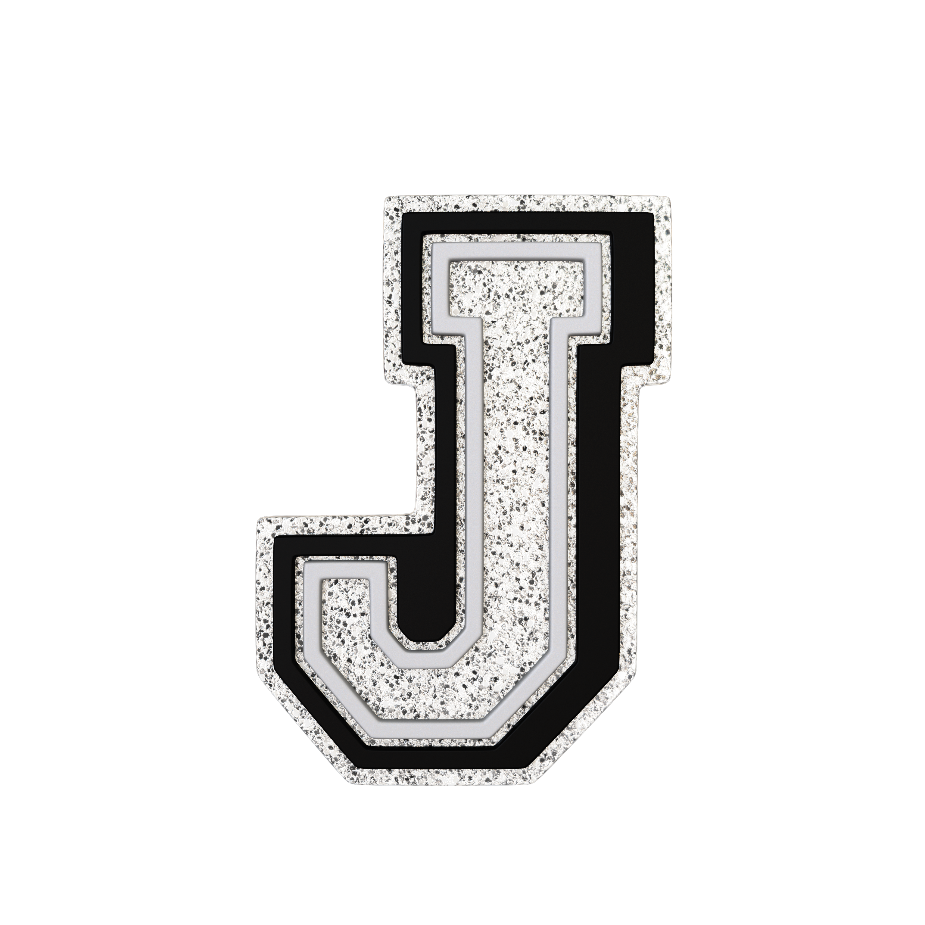 Budz | Silver Letter J