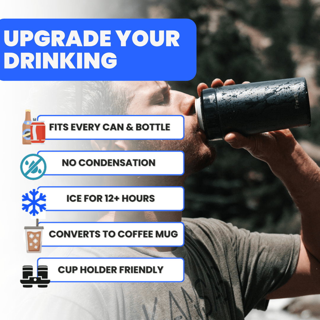 Universal Buddy XL - Fits Everything from 12oz to 24oz Cans & Bottles | Frost Buddy