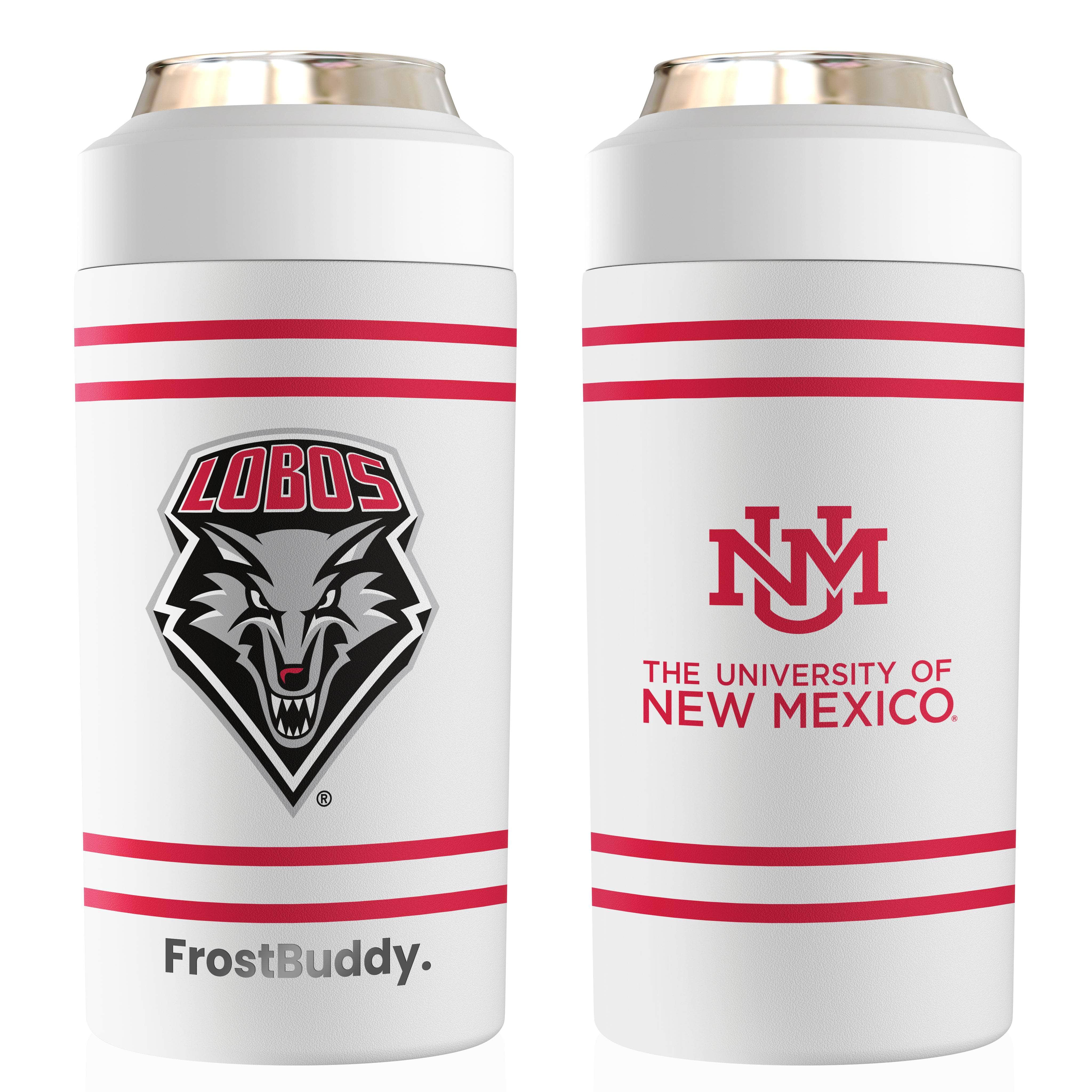 Universal Buddy | University of New Mexico - Holds 12oz Cans, Slim Cans, Bottles, 16oz Cans & Bottles - Keep Your Drink Cold for 12+ Hours | Frost
