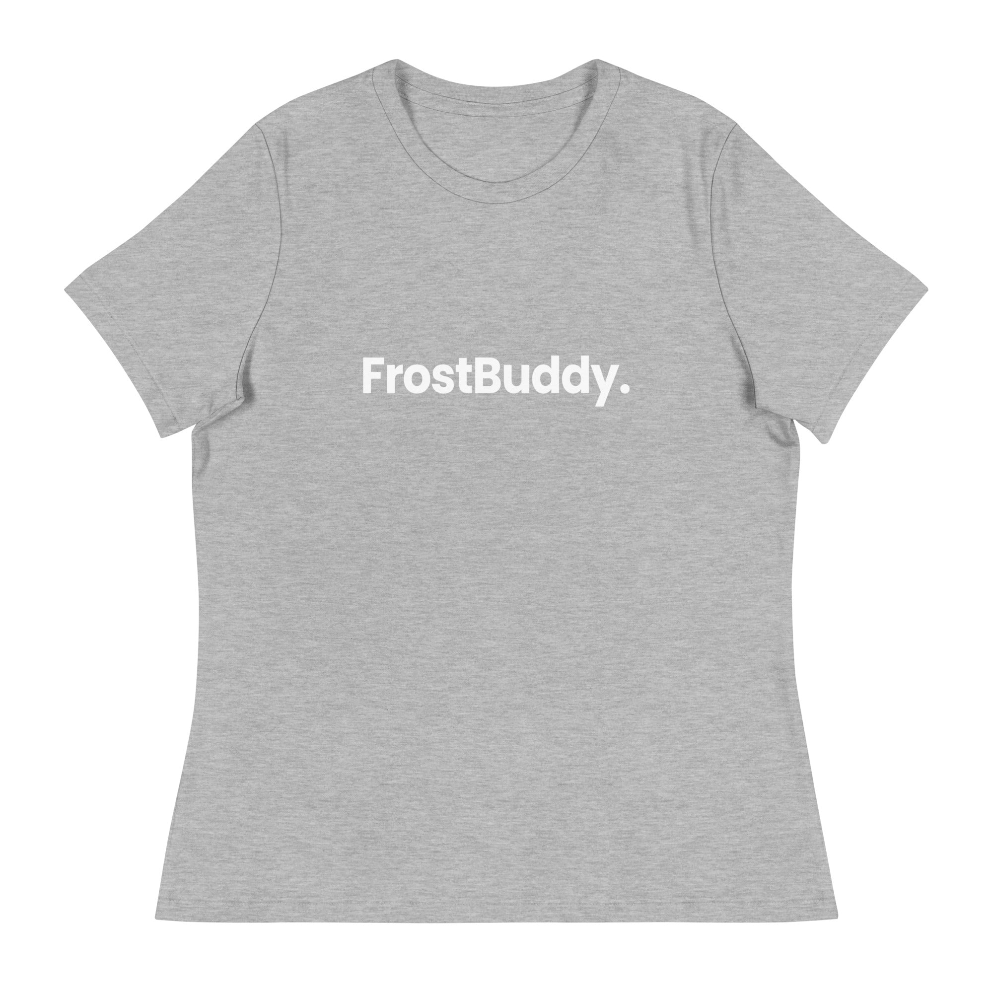 Frost Buddy  Athletic Heather / S Logo Women's Relaxed T-Shirt