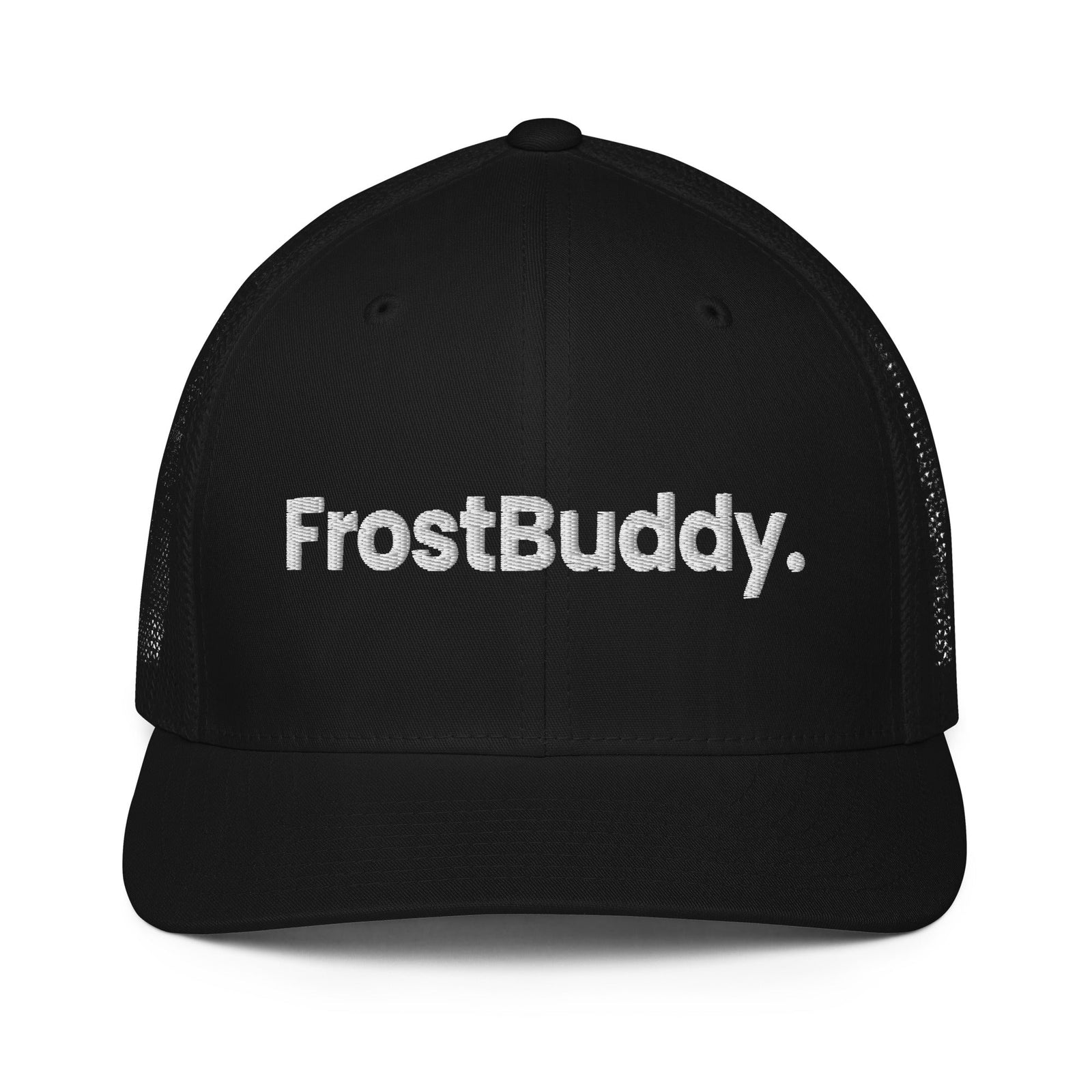 Frost Buddy  Black Logo Closed-back Trucker Cap #color_black