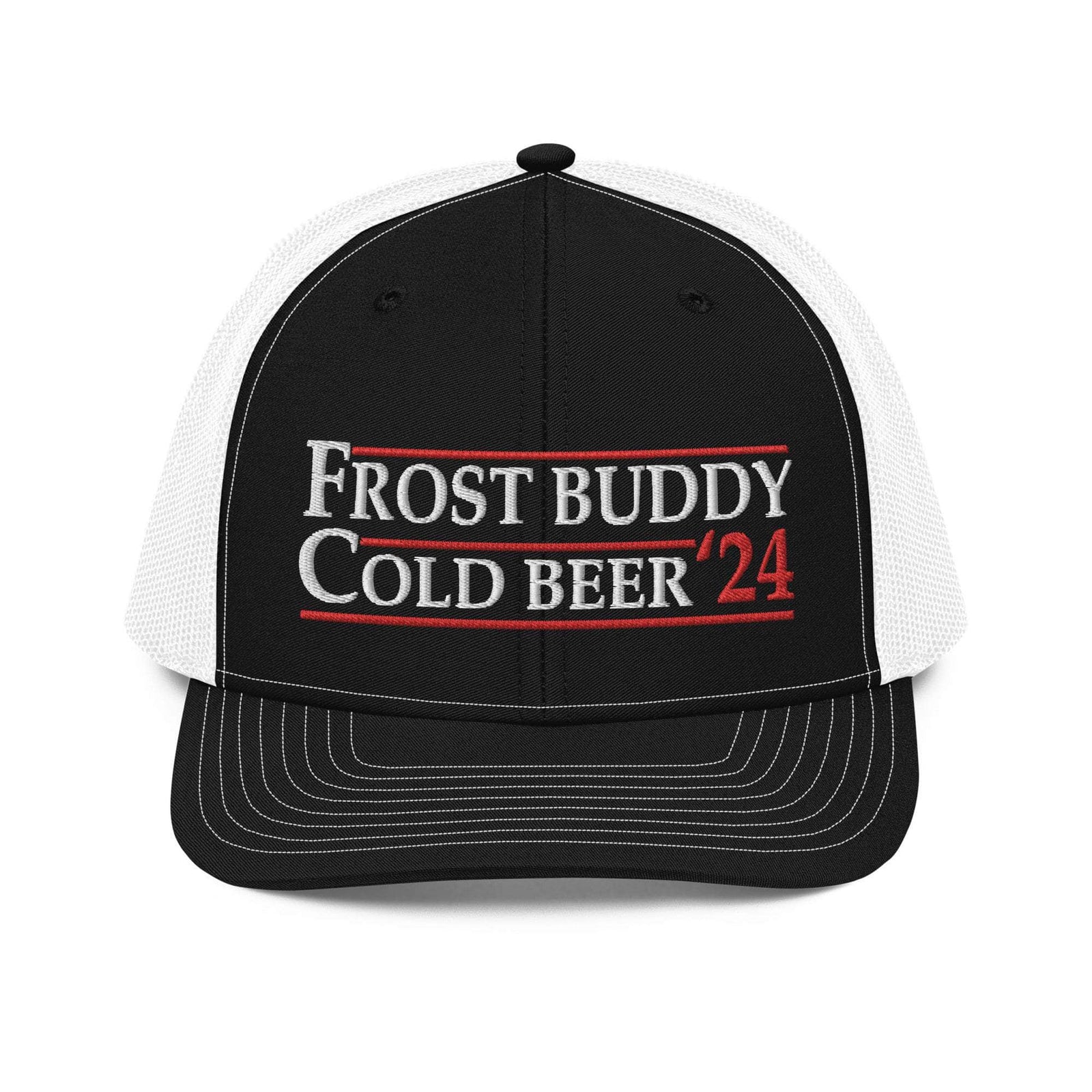 Frost Buddy  Black / White Election Trucker Cap #color_black / white