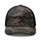 Frost Buddy  Camo/Black Logo Camouflage Trucker Hat #color_camo/black