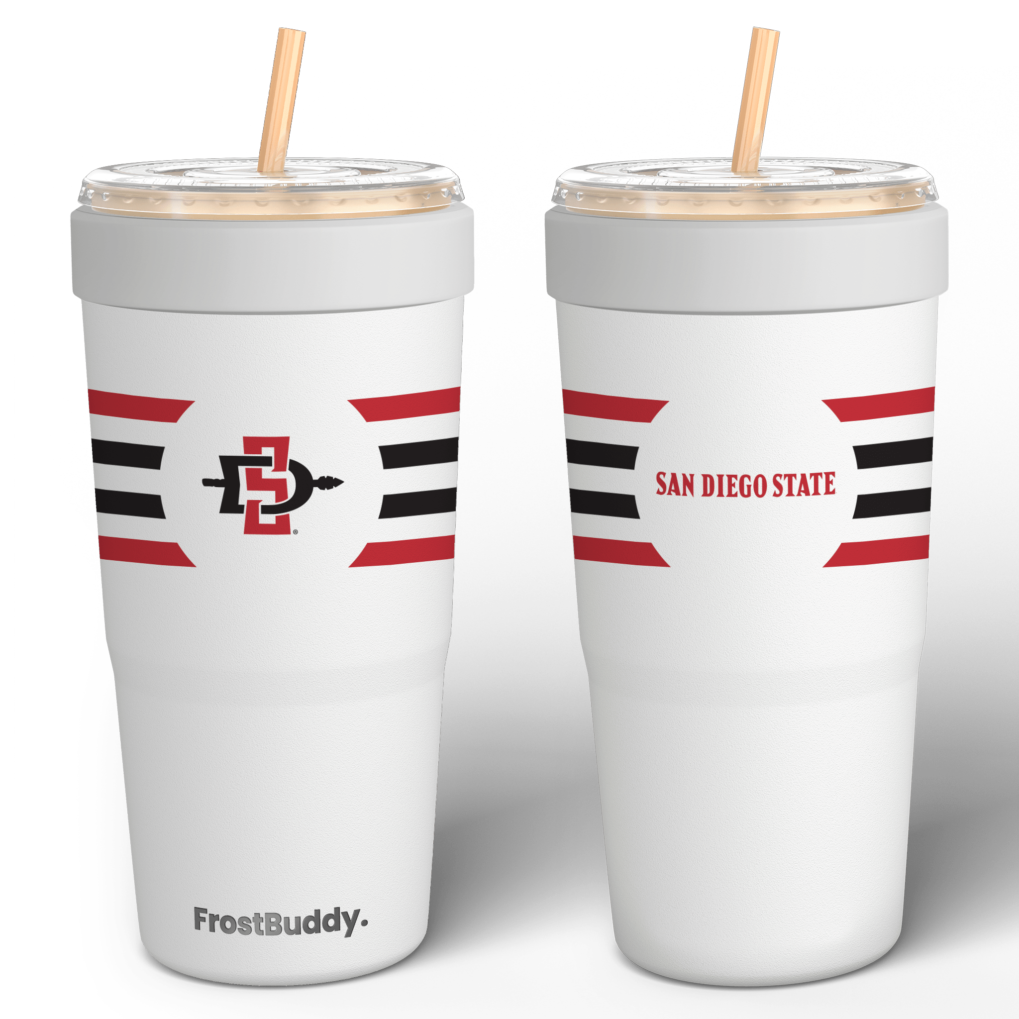 Frost Buddy Center Stripe (white) To-Go Buddy | San Diego State University
