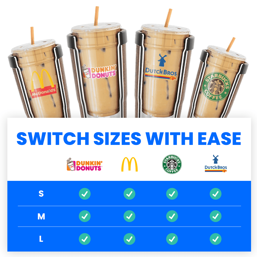 To-Go Buddy | Texas Christian University Fits Small, Medium, Large Iced / Hot Coffee Cups from Major Coffee Chains - Keep Drinks Hot/Cold 12+ Hours 