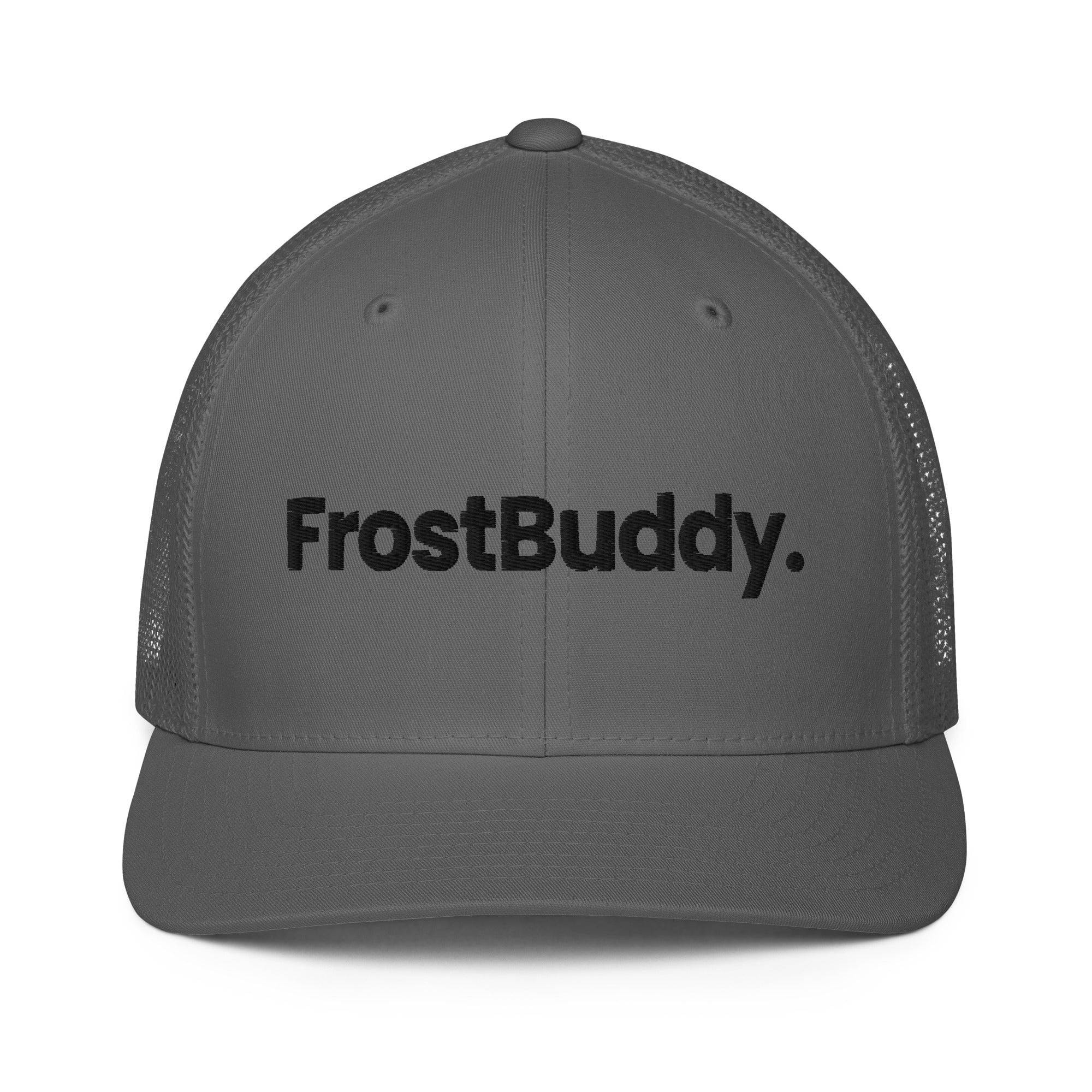 Frost Buddy  Charcoal Logo Closed-back Trucker Cap