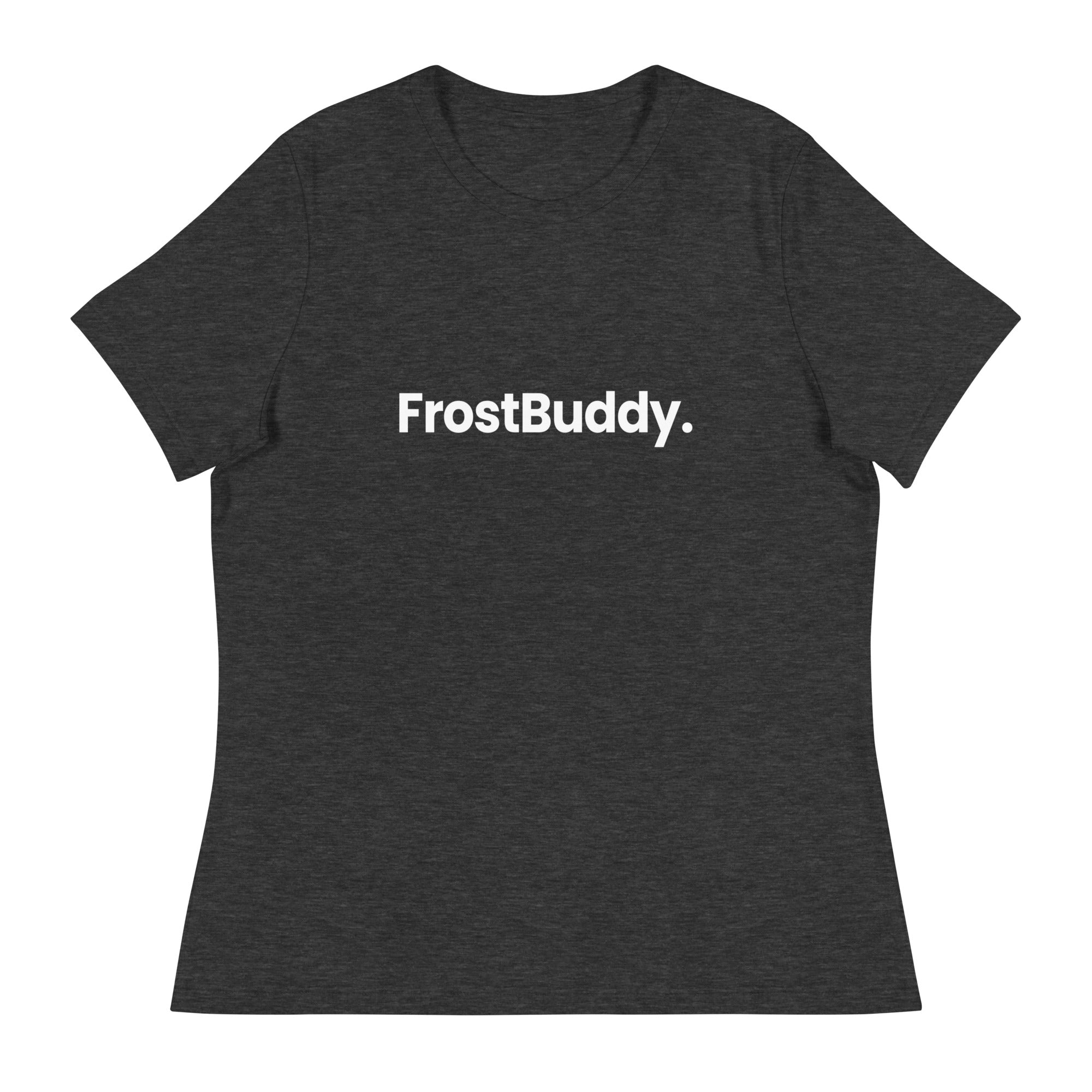 Frost Buddy  Dark Grey Heather / S Logo Women's Relaxed T-Shirt
