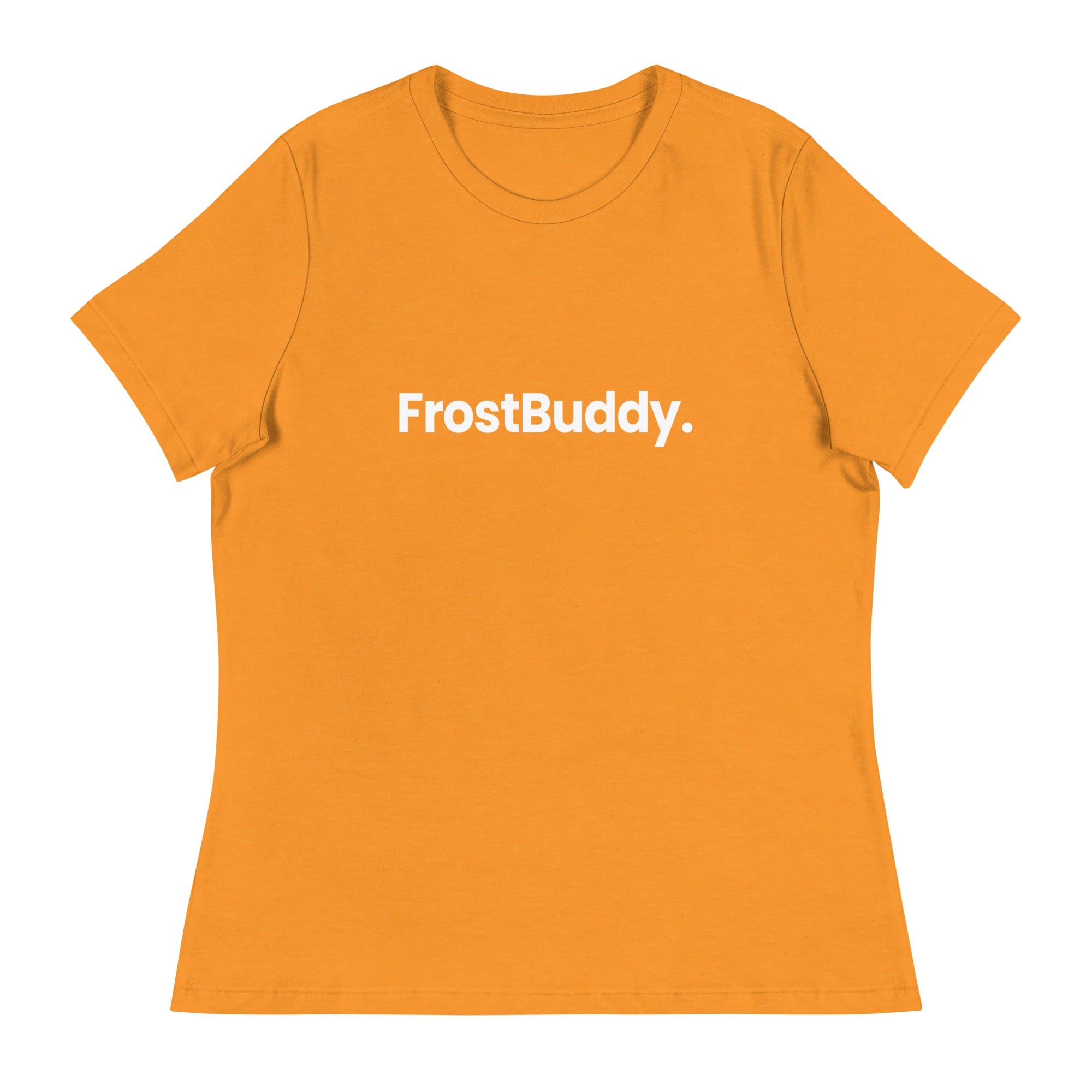Frost Buddy  Heather Marmalade / S Logo Women's Relaxed T-Shirt