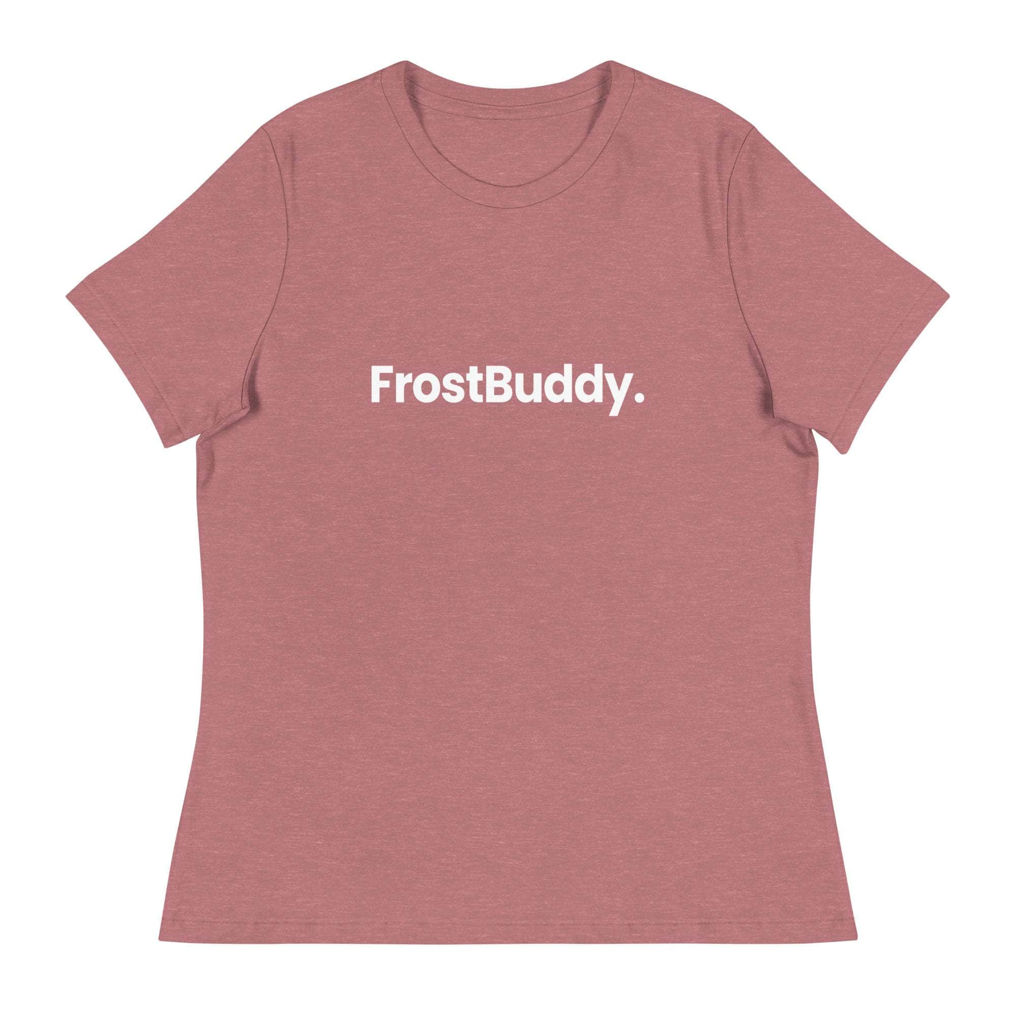 Frost Buddy  Heather Mauve / S Logo Women's Relaxed T-Shirt
