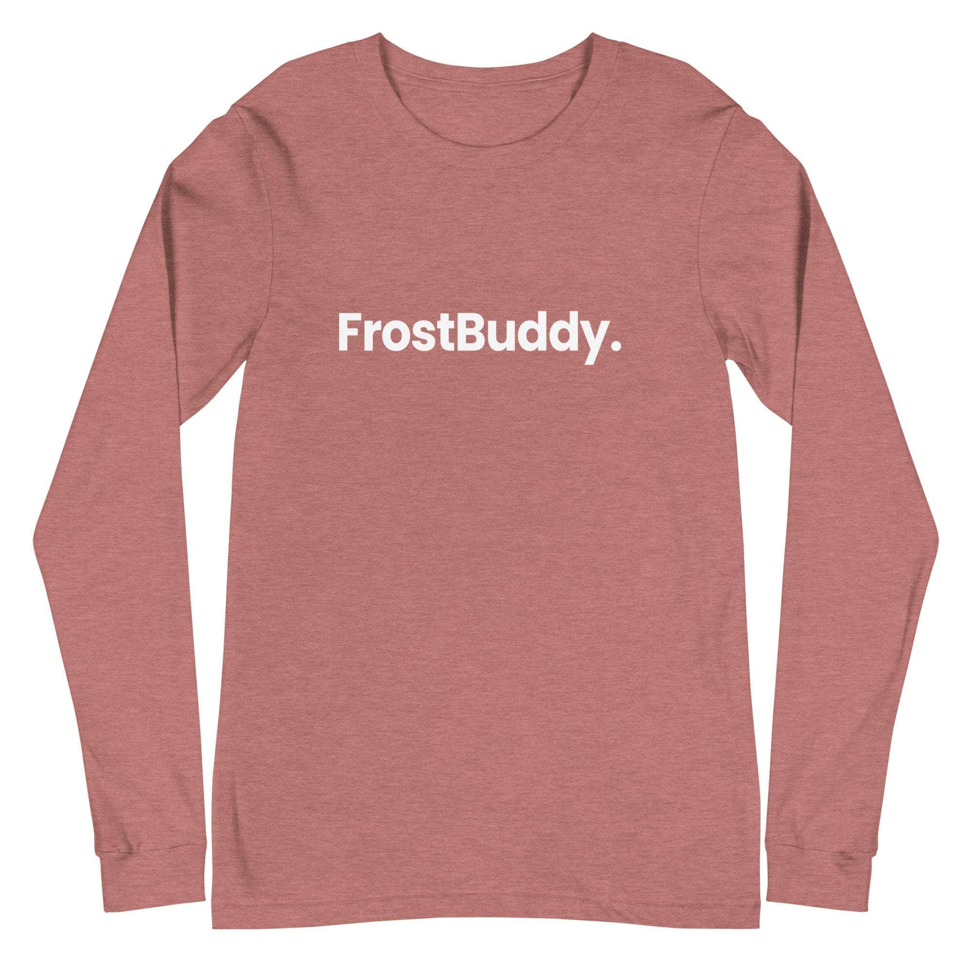 Frost Buddy  Heather Mauve / XS Logo Unisex Long Sleeve T-Shirt