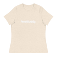 Frost Buddy  Heather Prism Natural / S Logo Women's Relaxed T-Shirt