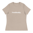 Frost Buddy  Heather Stone / S Logo Women's Relaxed T-Shirt